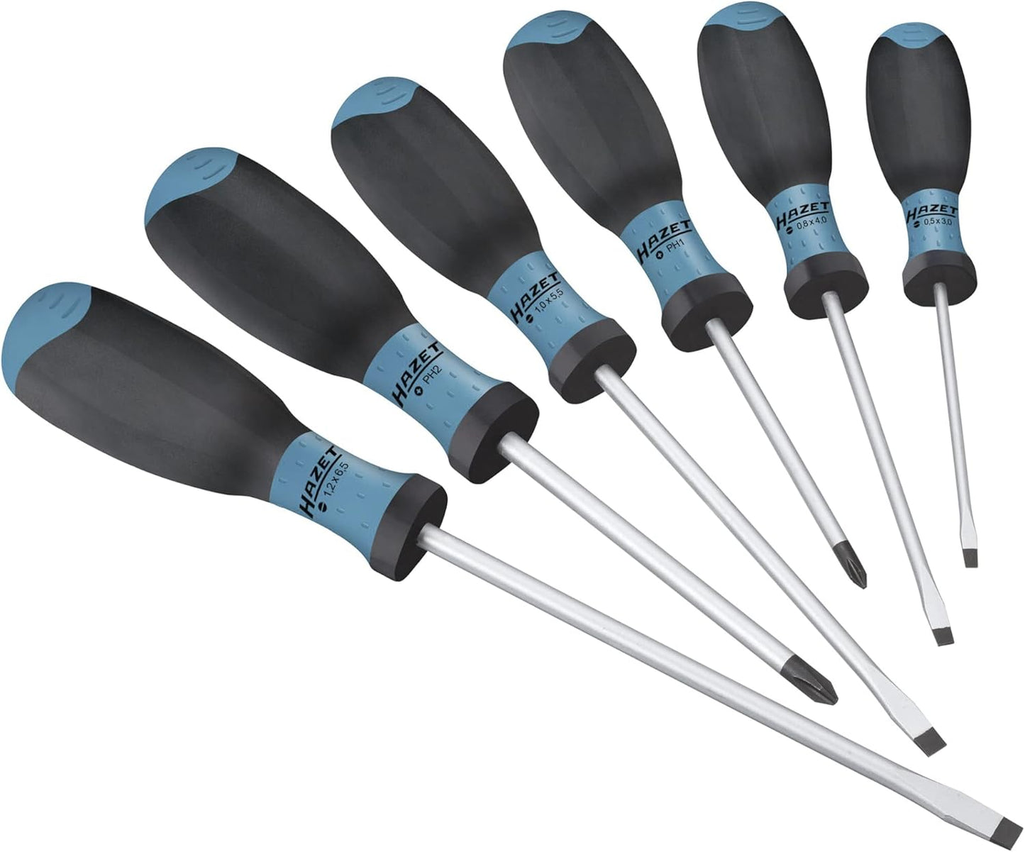  Hazet 190L Boîte à Outils Vide Acier Noir, Bleu & 810SPC/6 Set De 6 Tournevis (Import Allemagne)