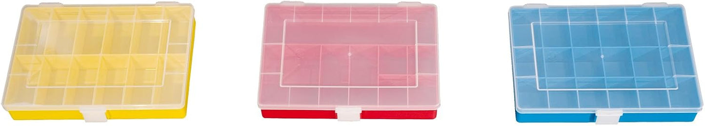  Hünersdorff GmbH Boîte à Assortiment PP Compact, 8 Compartiments 170X250X46 Mm, Rouge (Lot De 2)
