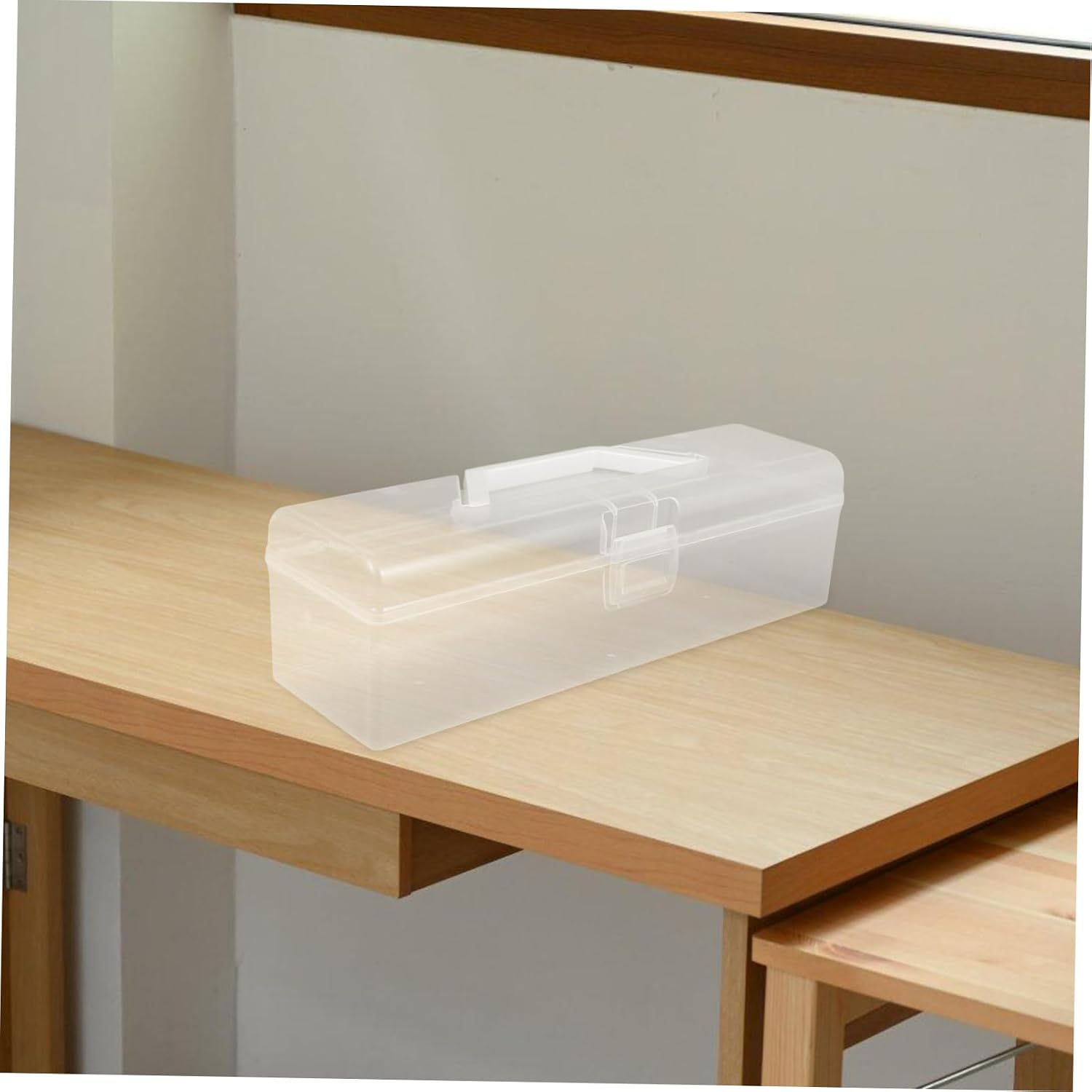  ULTECHNOVO Boîte à Outils Plastique Transparent Avec Poignée Organisateur De Rangement Pour Fournitures De Couture Et Projets Boîte De Rangement Pratique Pour Artisanat Et Matériel De