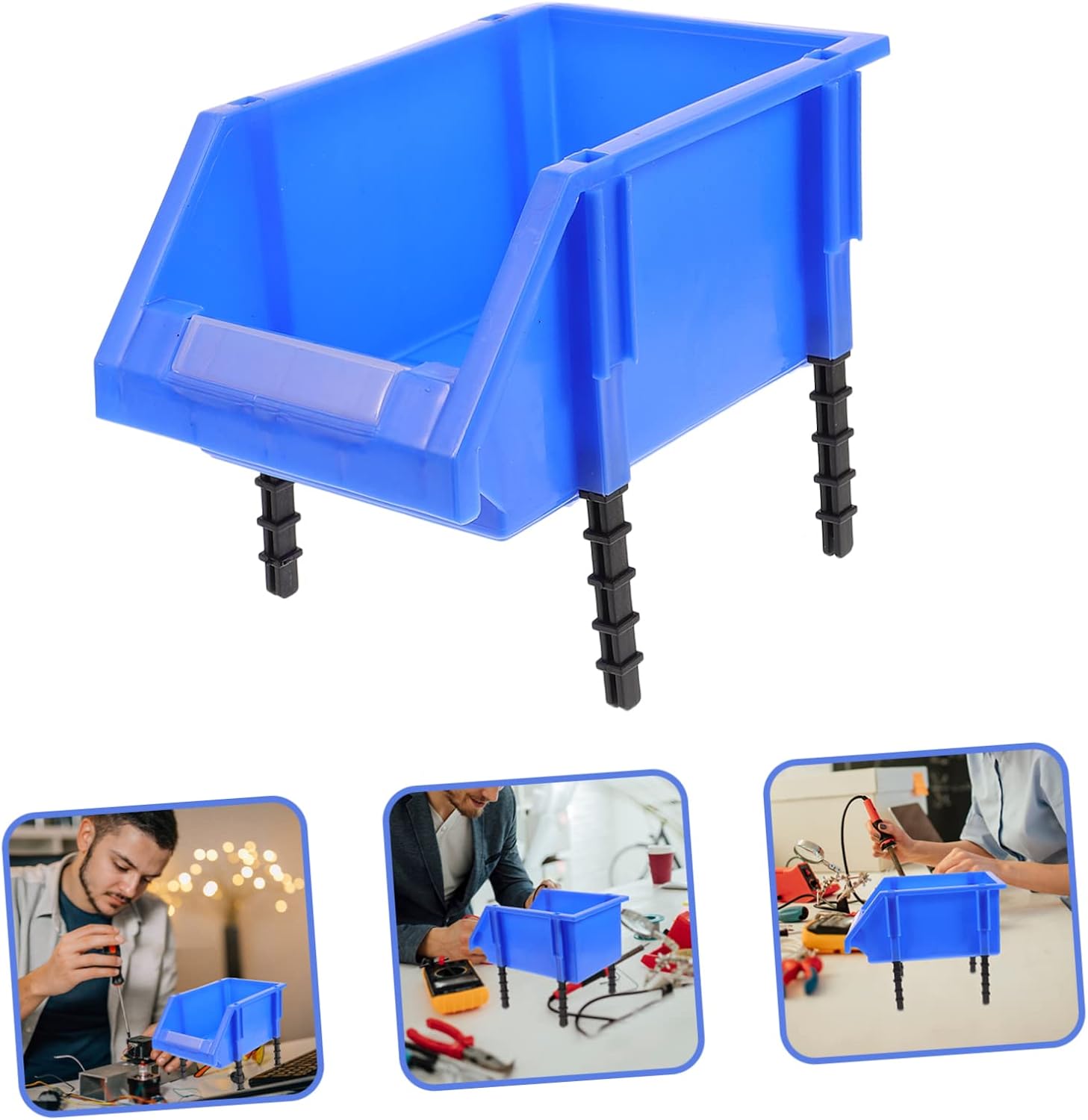  Housoutil Boîte De Rangement Pour Garage Bac Mural Pour Outils Et Boîte à Outils Plastique Pour Abri De Jardin