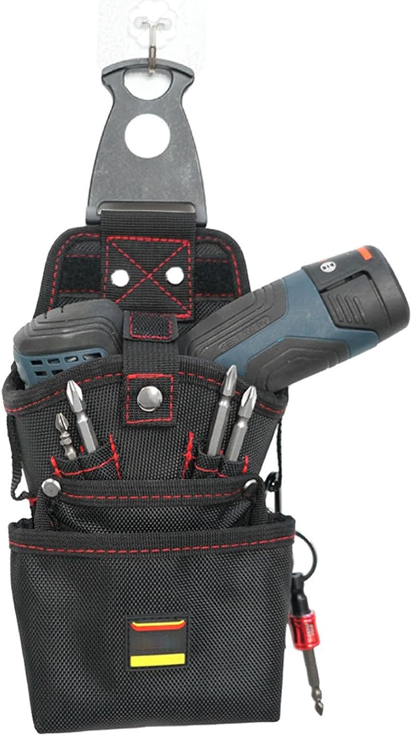  Pochette Ceinture Porte-Outils - Sac Organisateur De Travail Utilitaire Magnétique | Étanche Et Résistante Porte Perceuse Et Vis Outdoor Chantier