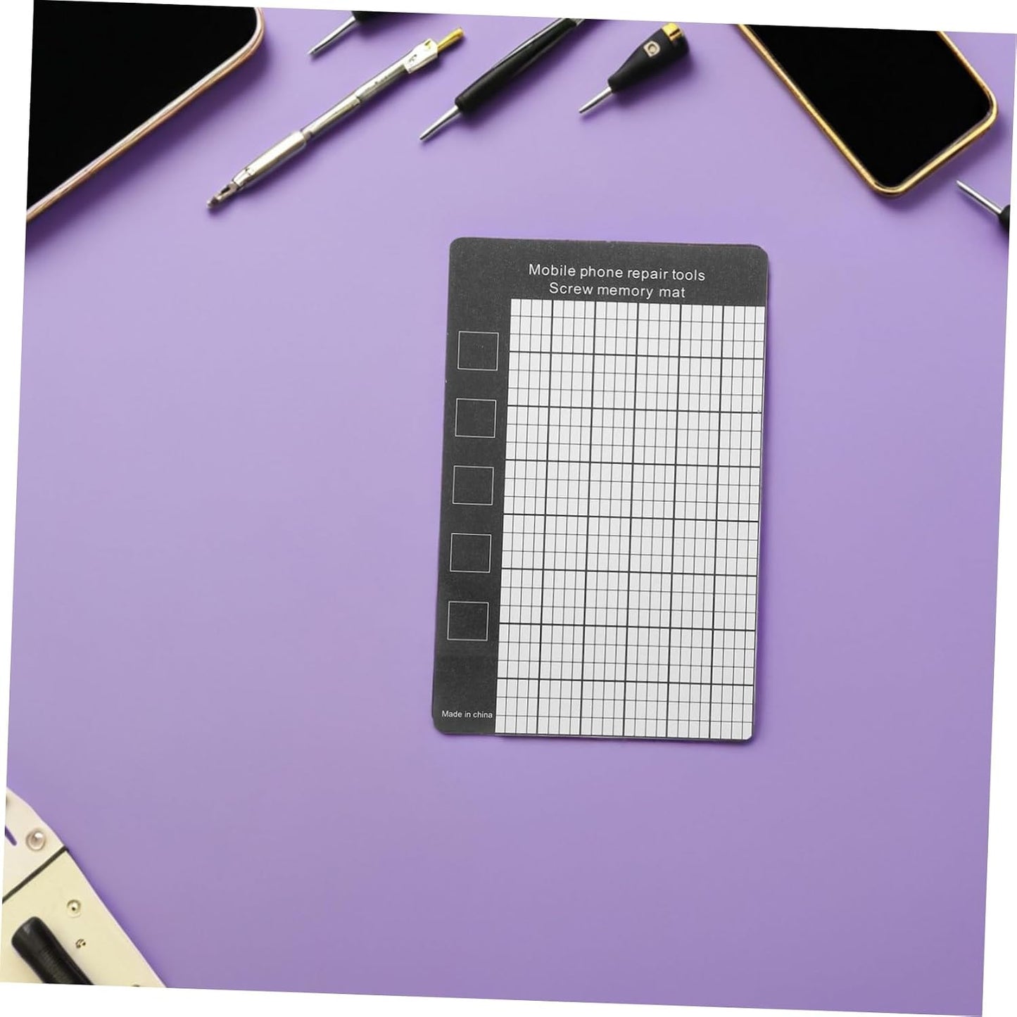  Angoily Tapis Magnétique Pour Vis Et Petites Pièces 2pcs Absorption Magnétique Et Organisation Facile Pour Réparation Électronique Et Voyage
