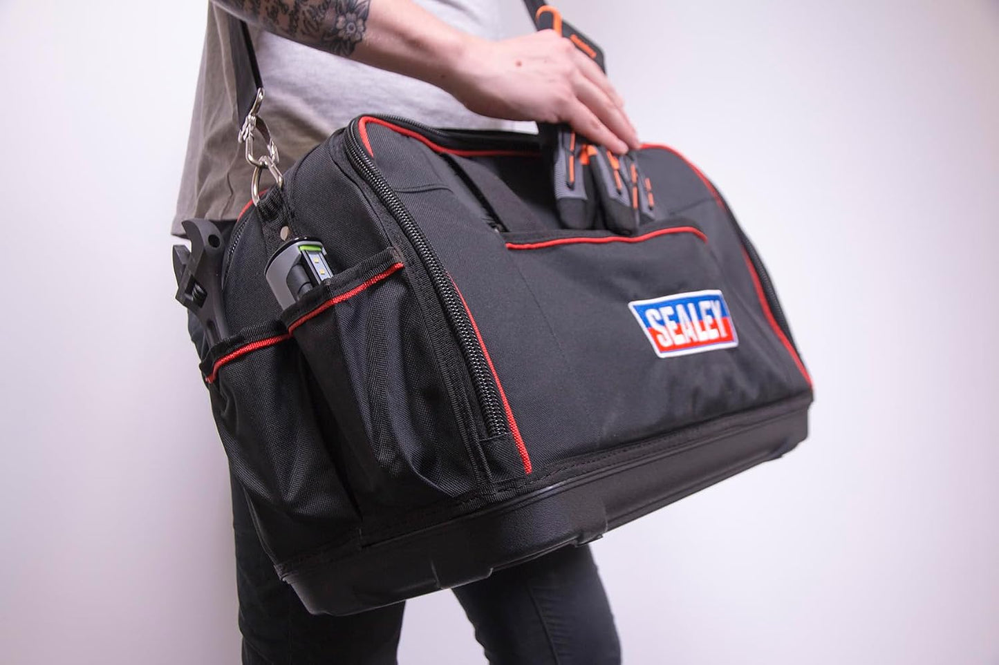  Sealey Ap513 500 Mm Outil Sac De Rangement Avec 24 Poches Robuste