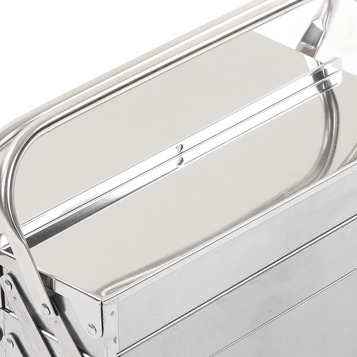 Boîte à Outils Cantilever En Métal, Multifonctionnelle, Haute Dureté, Facile à Nettoyer, Portable, Rétractable, Boîte à Outils Pour Entretien Automobile (460)