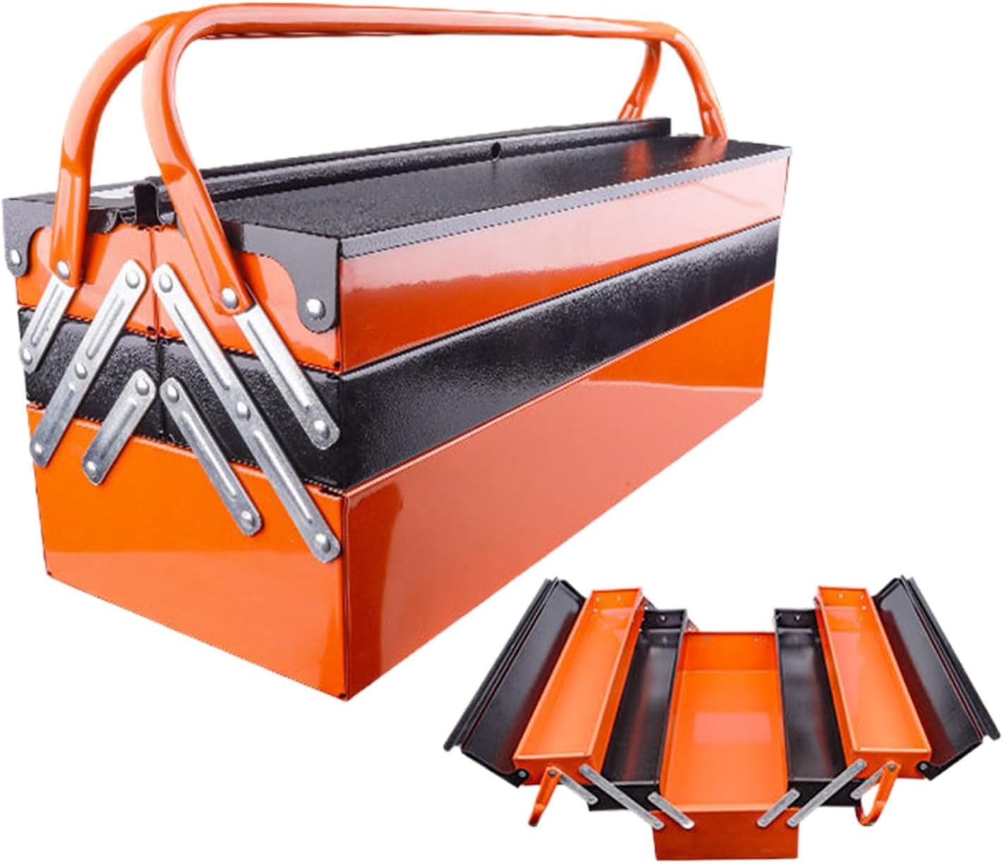 GENERIC Boîte à Outils Pliable Portable, Résistante à La Rouille, Durable, Design Multifonction Peu Encombrant, Taille Compacte, Idéale Pour Le Bureau, Le Garage, La Maison