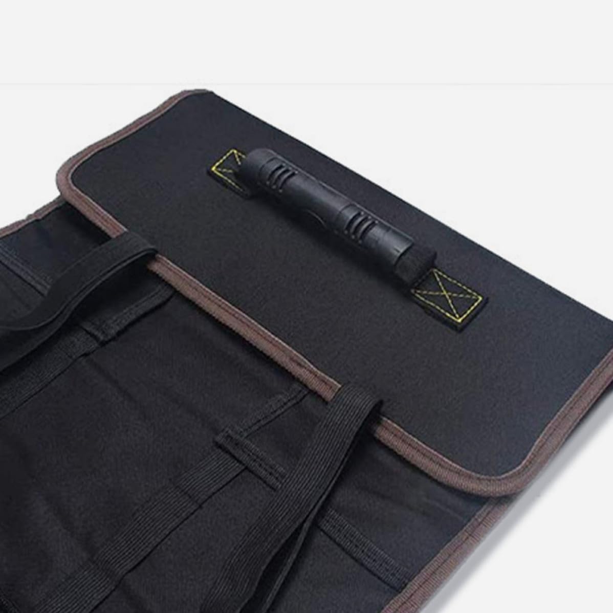  Healeved Pochette à Fermeture Éclair Noire Étanche Pour Outils Protection Antirouille En Tissu, Organisateur Compact Enroulable Pour Camping Et Petits Outils