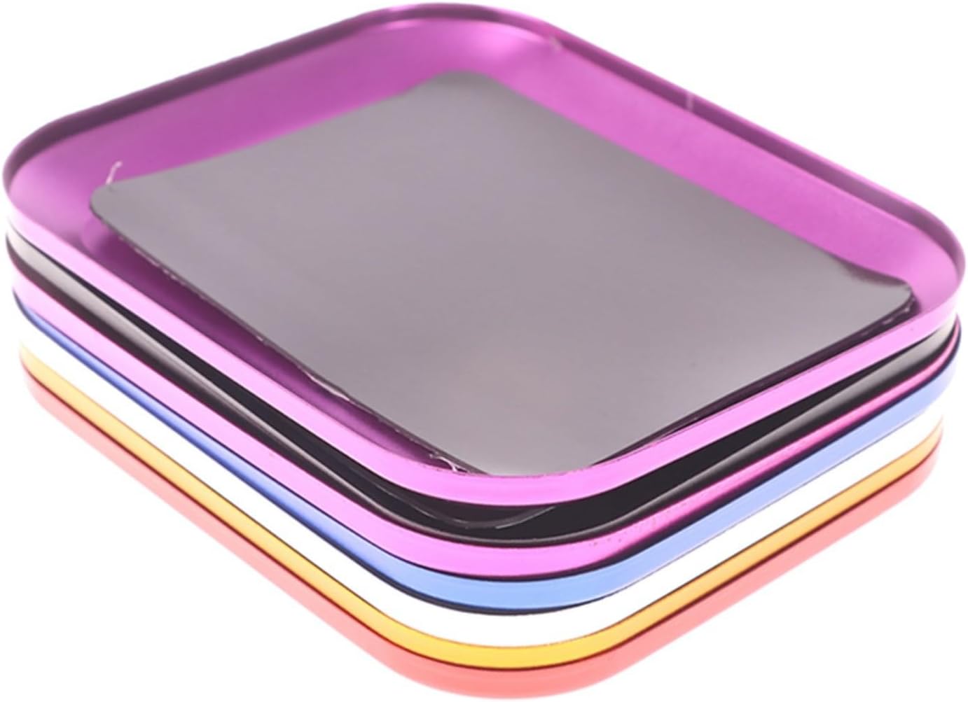  Plateau à Vis Magnétique, Pour Ranger Des écrous, Des Boulons, Des Pièces En Alliage D'aluminium, Pour Réparation De Téléphone, Atelier, Organisateur D'outils à Forte Tenue, Noir (rouge)