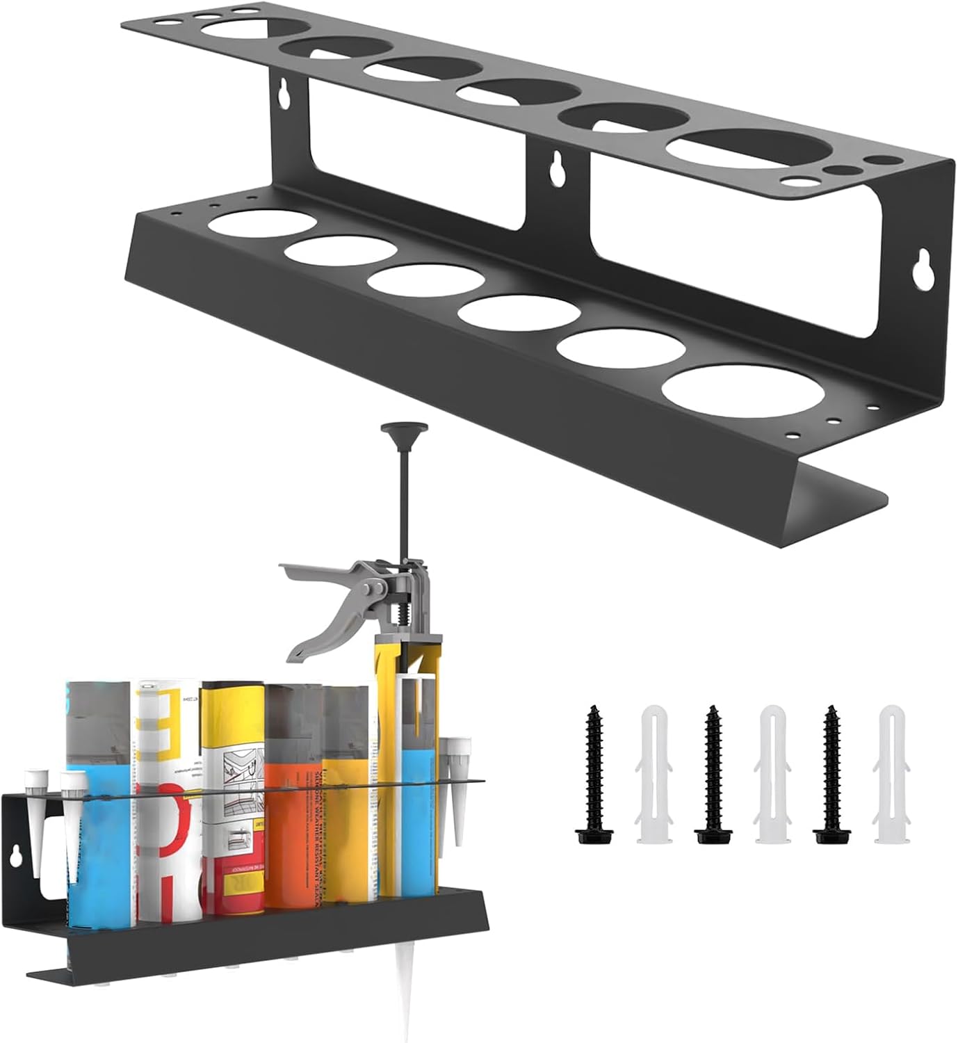  Support Pour Tubes En Silicone | Rangement Pour Bouteilles Avec Pulvérisateur - Organisateur De Bouteilles Avec Pulvérisateur Mural Pour Service D'étanchéité Et Detailing De Voitures En Atelier Et