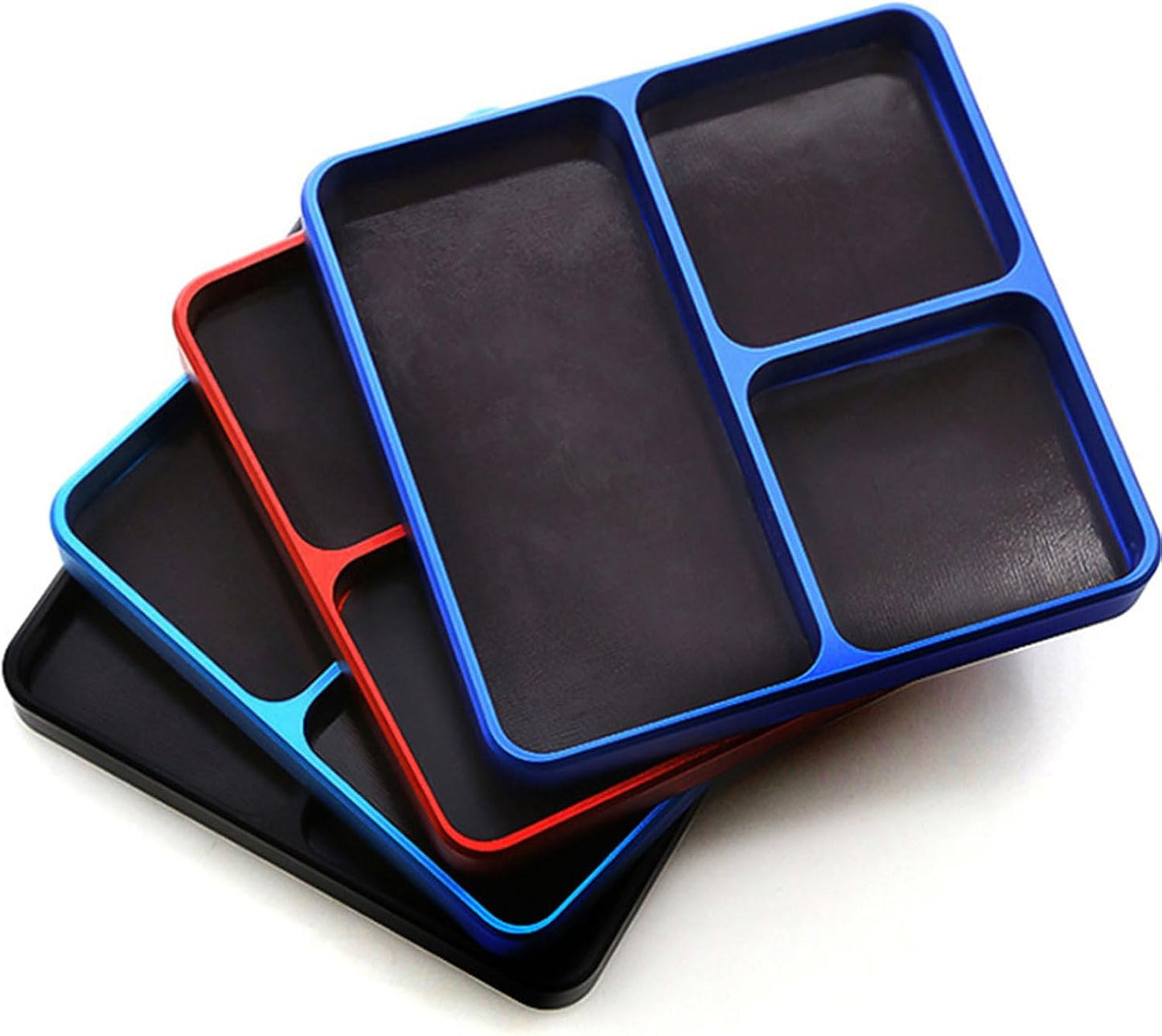  Plateau D'atelier Multifonction En Aluminium - Rangement Sécurisé Pour Pièces De Voiture Miniatures Et Petits Outils - Design Ergonomique Et Portable - Boîte à Outils En Alliage D'aluminium