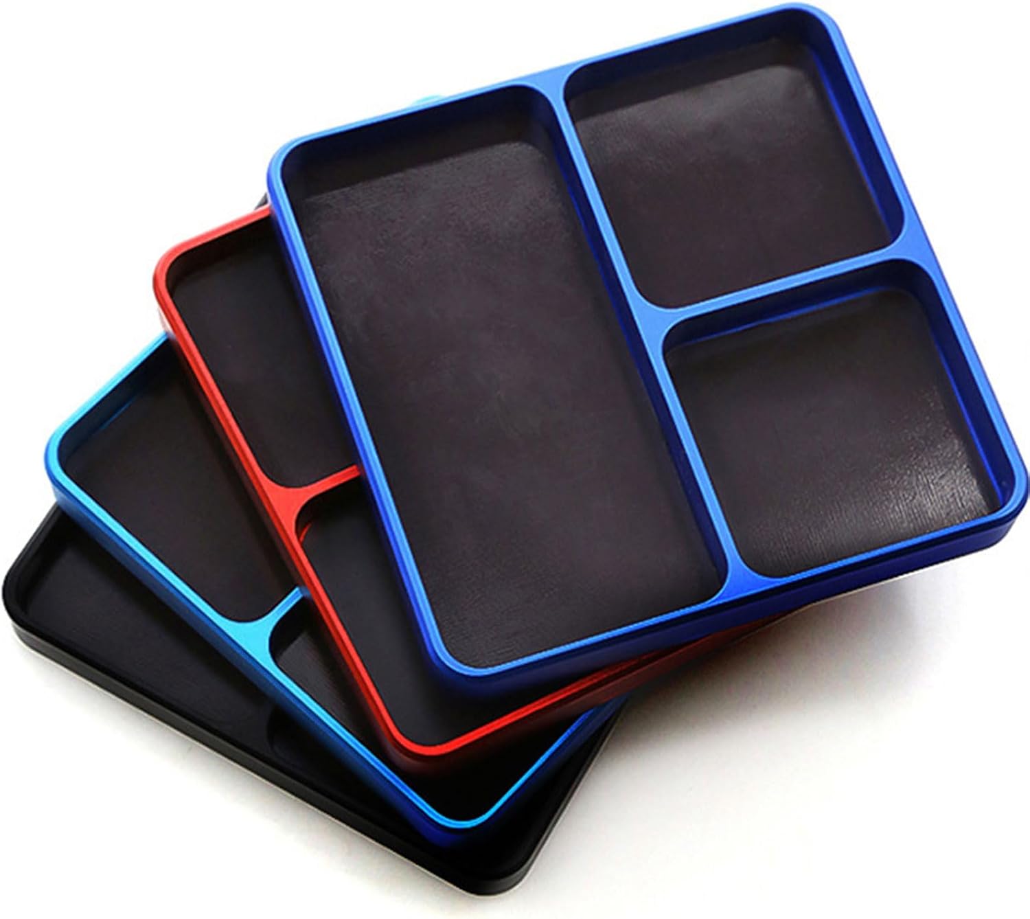  Plateau D'atelier Multifonction En Aluminium - Rangement Sécurisé Pour Pièces De Voiture Miniatures Et Petits Outils - Design Ergonomique Et Portable - Boîte à Outils En Alliage D'aluminium