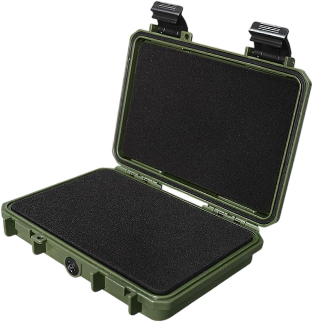  Boîte De Rangement étanche Et Robuste, Organiseur D'équipement, Conteneur De Transport Rigide, Boîte à Outils Multifonctionnelle Avec Insert, Kaki