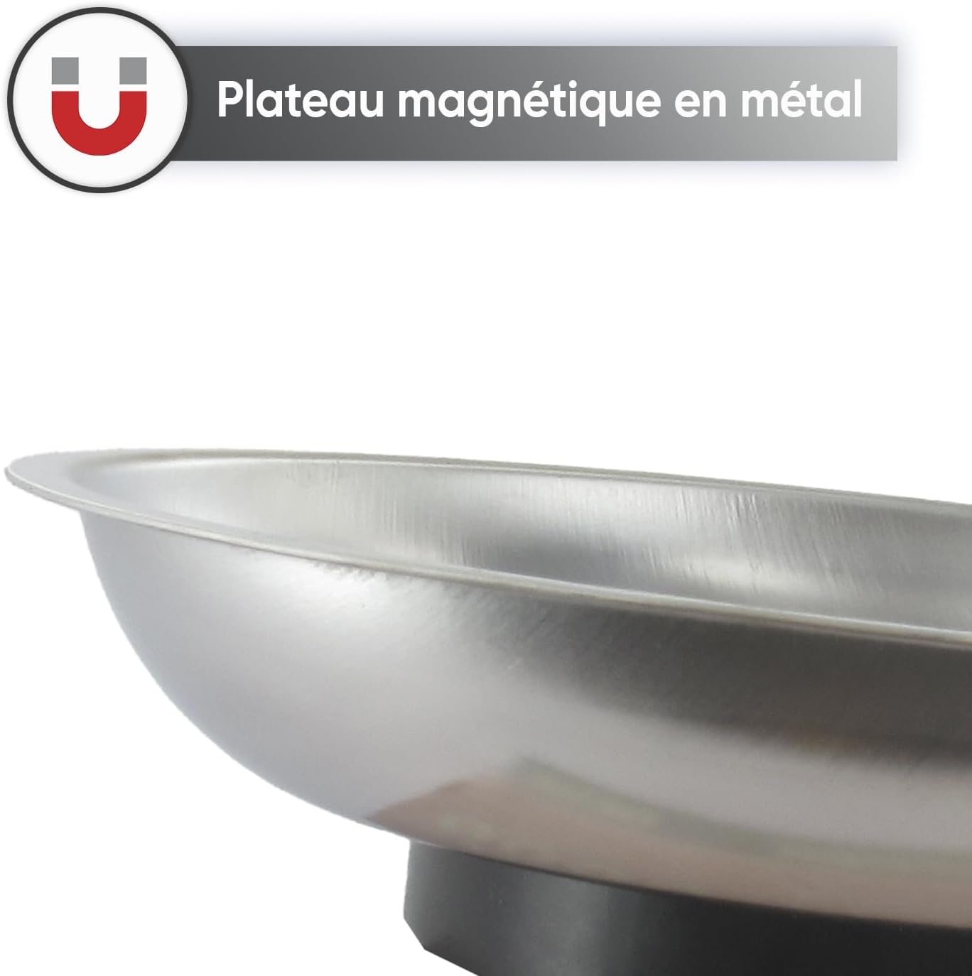  UNIVERSEL - Plateau Magnétique Métallique - Rond - Récupérer Et Organiser La Visserie - Diamètre 110 Mm
