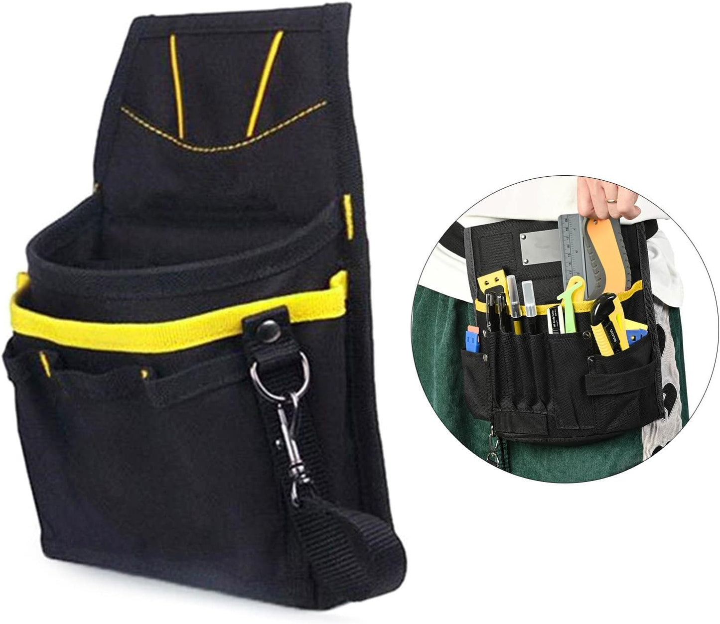  Oxford Ceinture De Poche à Outils De Petite Poche Robuste Professionnelle Pour électriciens, Techniciens, Porte-outils, Ceinture De Rangement Portable, Sac De Rangement Pour Fenêtre Teintée