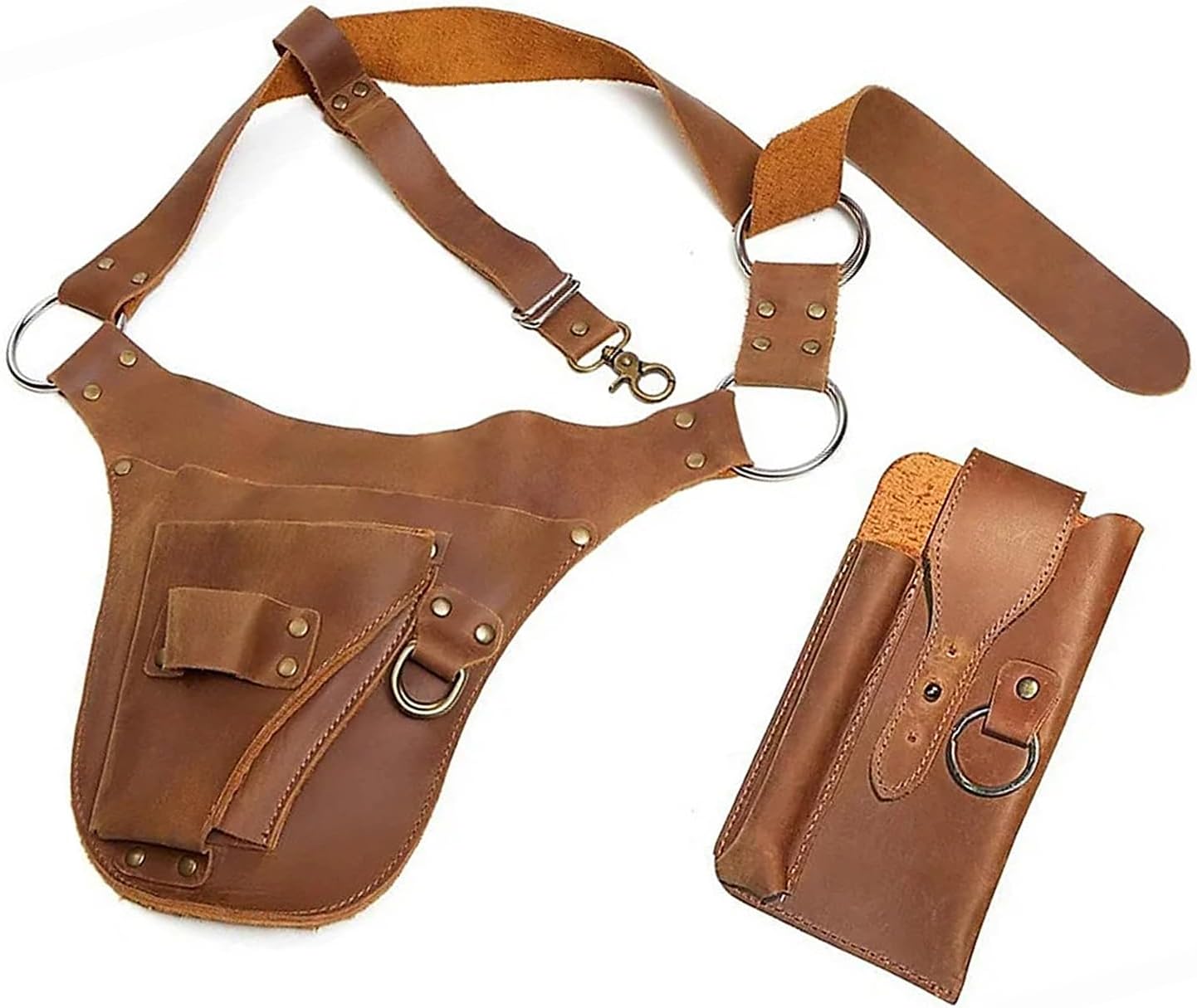  Pochette De Ceinture à Outils Multipoches Sur Un Seul Côté Pour Charpentiers Et Constructeurs, Sac De Ceinture D'électricien Renforcé Pour Homme Et Femme