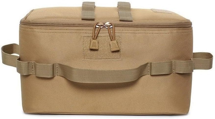  Sac De Rangement, Sac à Dos De Camping Et Organiseur D'équipements De Plein Air, Design Pliable Et Léger Avec Grande Capacité, Tissu Oxford 600D Résistant Aux Rayures, Pour Randonnée Et Voyage (marron