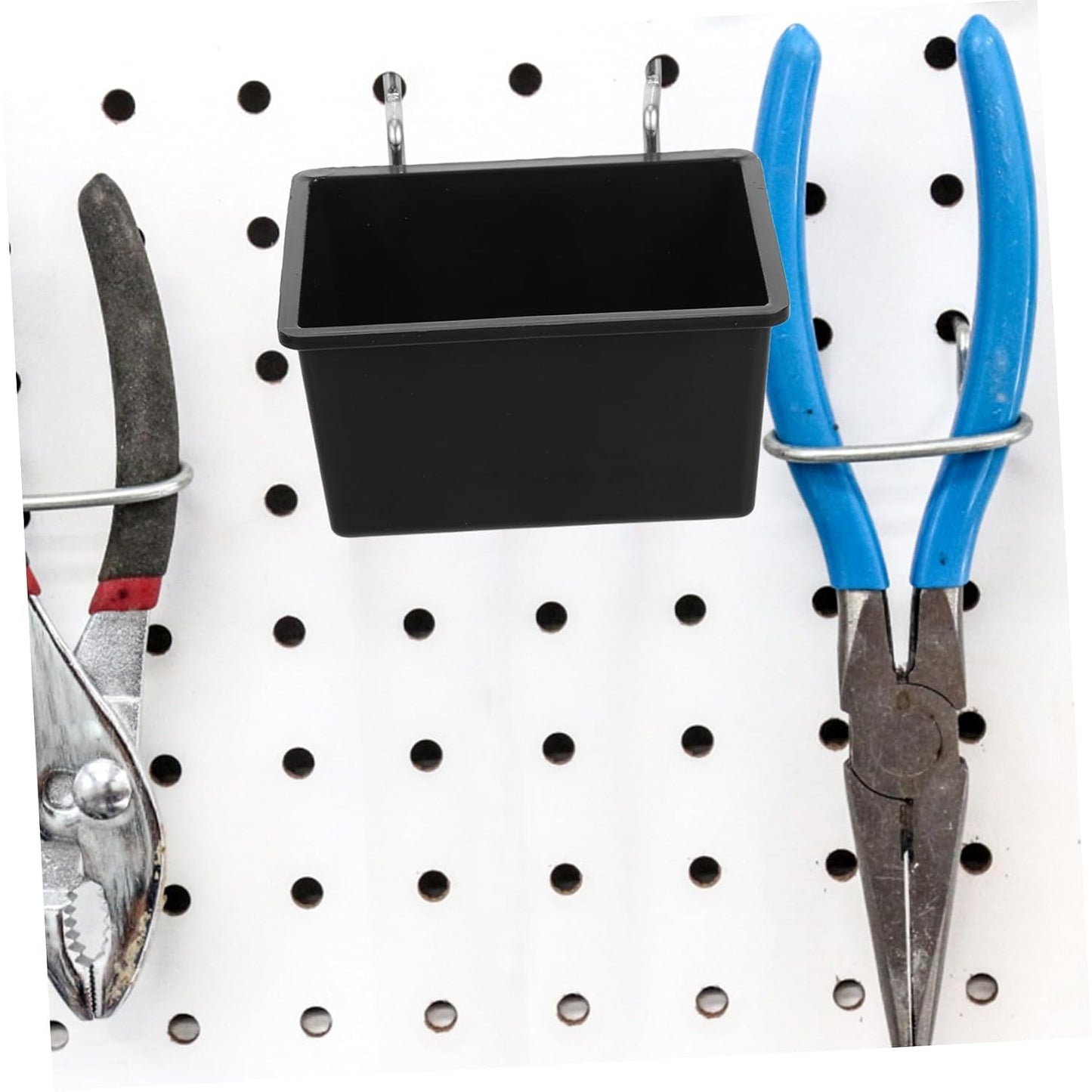  Ciieeo 4pièces Lot De Bacs De Rangement Pour Panneaux Perforés Boîtes à Vis Porte-outils Organisateurs De Garage Accessoires Pour Panneaux Perforés