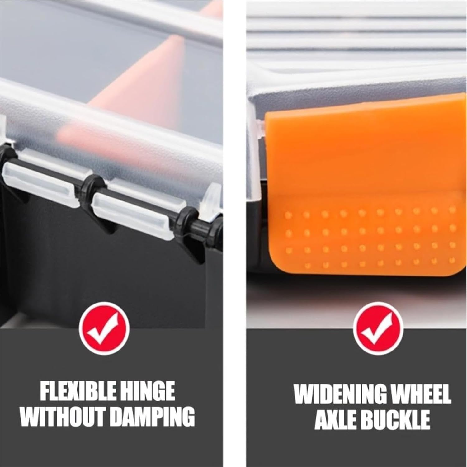 GENERIC Organisateur De Rangement De Matériel | Organisateur De Clous Et De Vis | Organisateurs De Boîte à Outils 30,5 X 5,1 X 25,4 Cm, Organiseur De Pièces Avec Séparateurs Amovibles Pour Fixations, Pièces