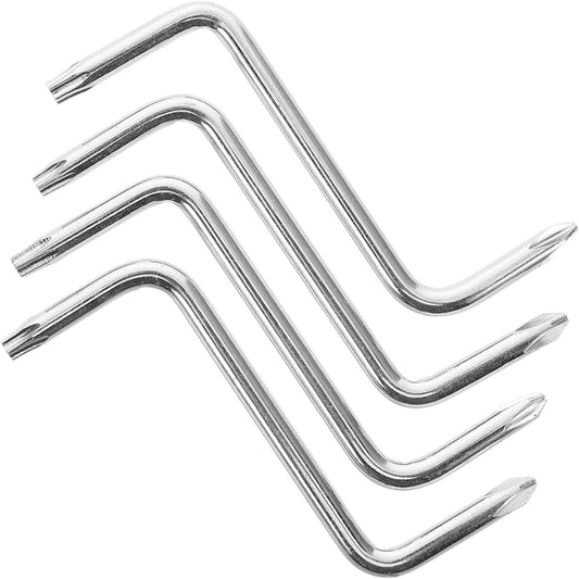  Gatuida 4pièces Tournevis Coudés Z Pour Installation -boue Outil Double Tête Pour Restreints Et Appareils Ménagers
