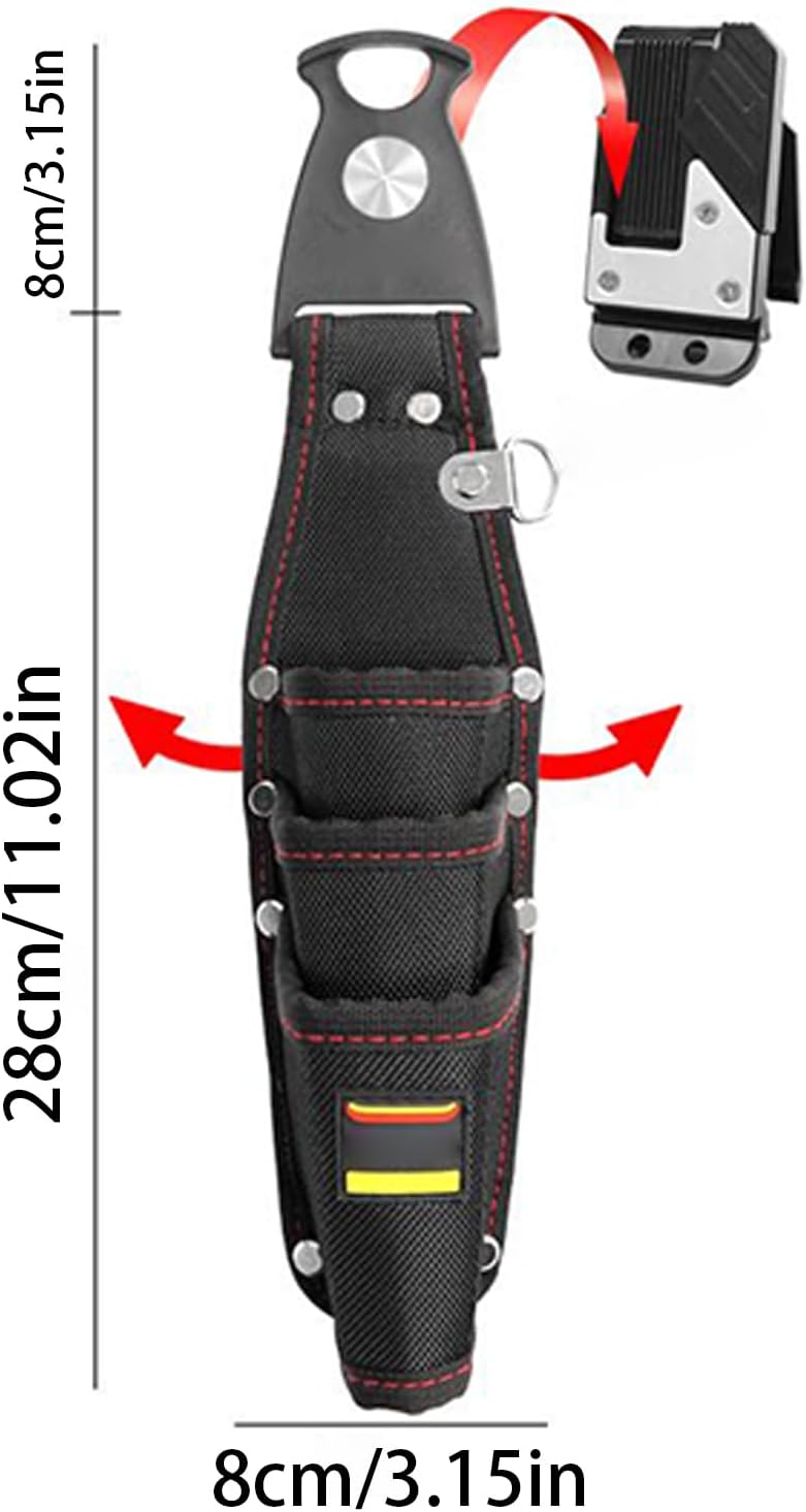  Porte-Outil Ceinture - Sac Plomberie Imperméable,Sac à Outils Compact Résistant Pour Électricien Mécanicien Bricolage Plomberie Pêche Menuiserie Chasse Randonnée