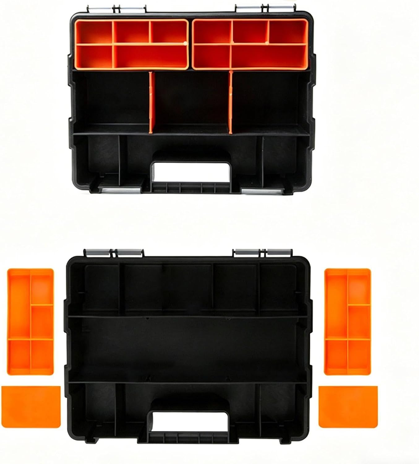  Range-Boîte à Outils | 21 Compartiments Grande Capacite Emboitables - Coffret De Rangement Pour Vis - Pour Petite Quincaillerie Visserie Matériel Pêche Atelier Garage