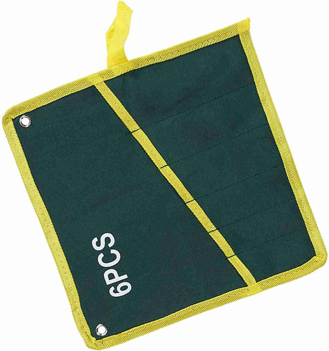  Ausla Sac à Clés En Toile En Rouleau, Organisateur De Rangement D'outils à Poches Multiples Avec 6 à 25 Options De Poches, Pochette Portable à Suspendre Ou à Enrouler Pour Mécaniciens Charpentiers,