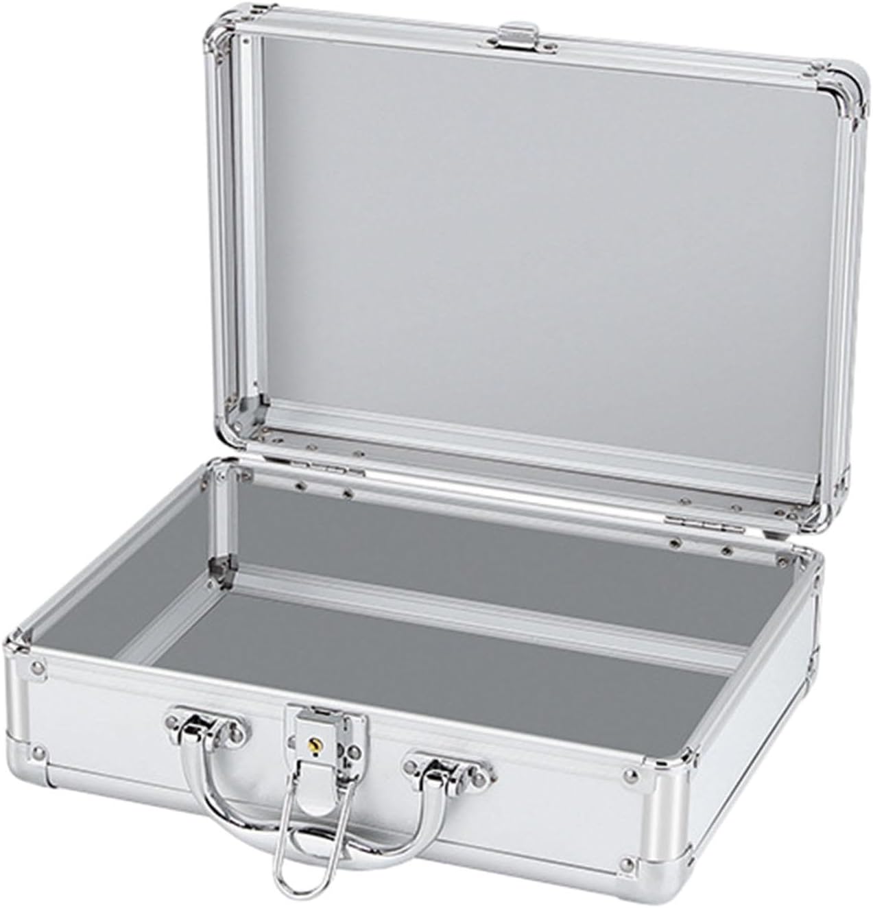  Générique Coffret à Outils En Alliage D'aluminium Avec Serrure, Portable, Grande Capacité, Pour Accessoires De Montage, Fournitures De Bureau, Atelier, Inte, Mot De Passe M