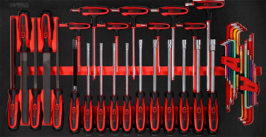  KS TOOLS Jeu De Tournevis/limes Dans Un étui En Mousse, 42 Pièces 813.0042