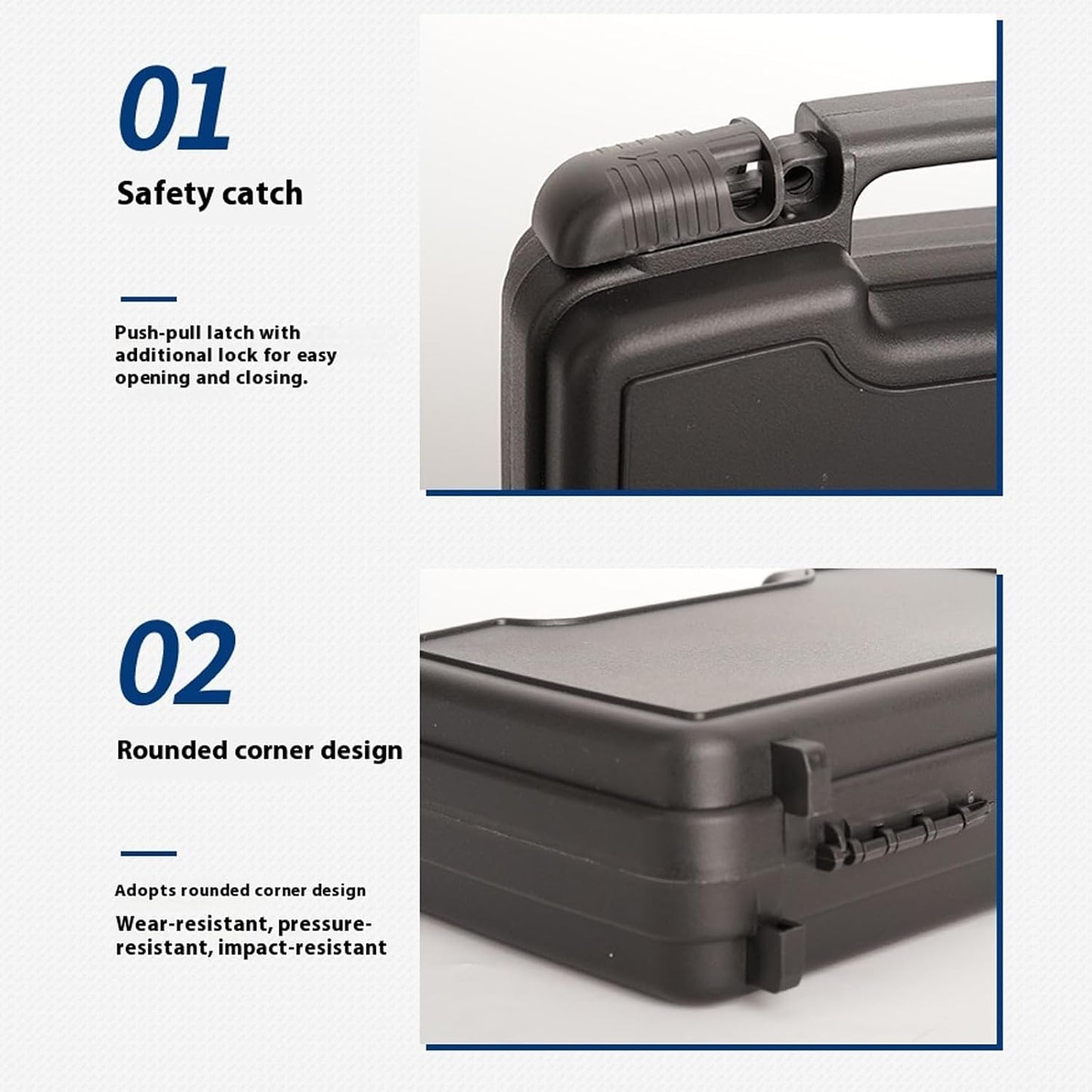  Boîte à Outils Robuste Et étanche Avec Espace Spacieux Pour Garage, Utilisation En Extérieur Pour Expédition, Cartes à Jouer Organiseurs Professionnels En Polypropylène
