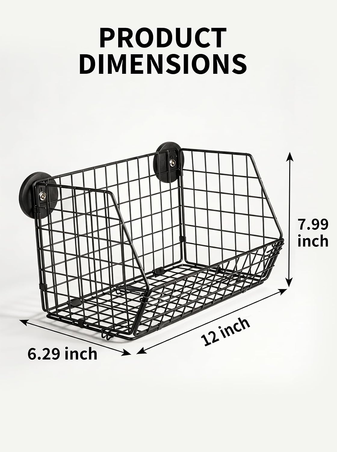  Delobon Paniers Magnétiques, Organisateur D'outils En Panneau Perforé, Panier Magnétique Robuste En Métal Pour Garage, Linge, Cuisine, Atelier, Armoire