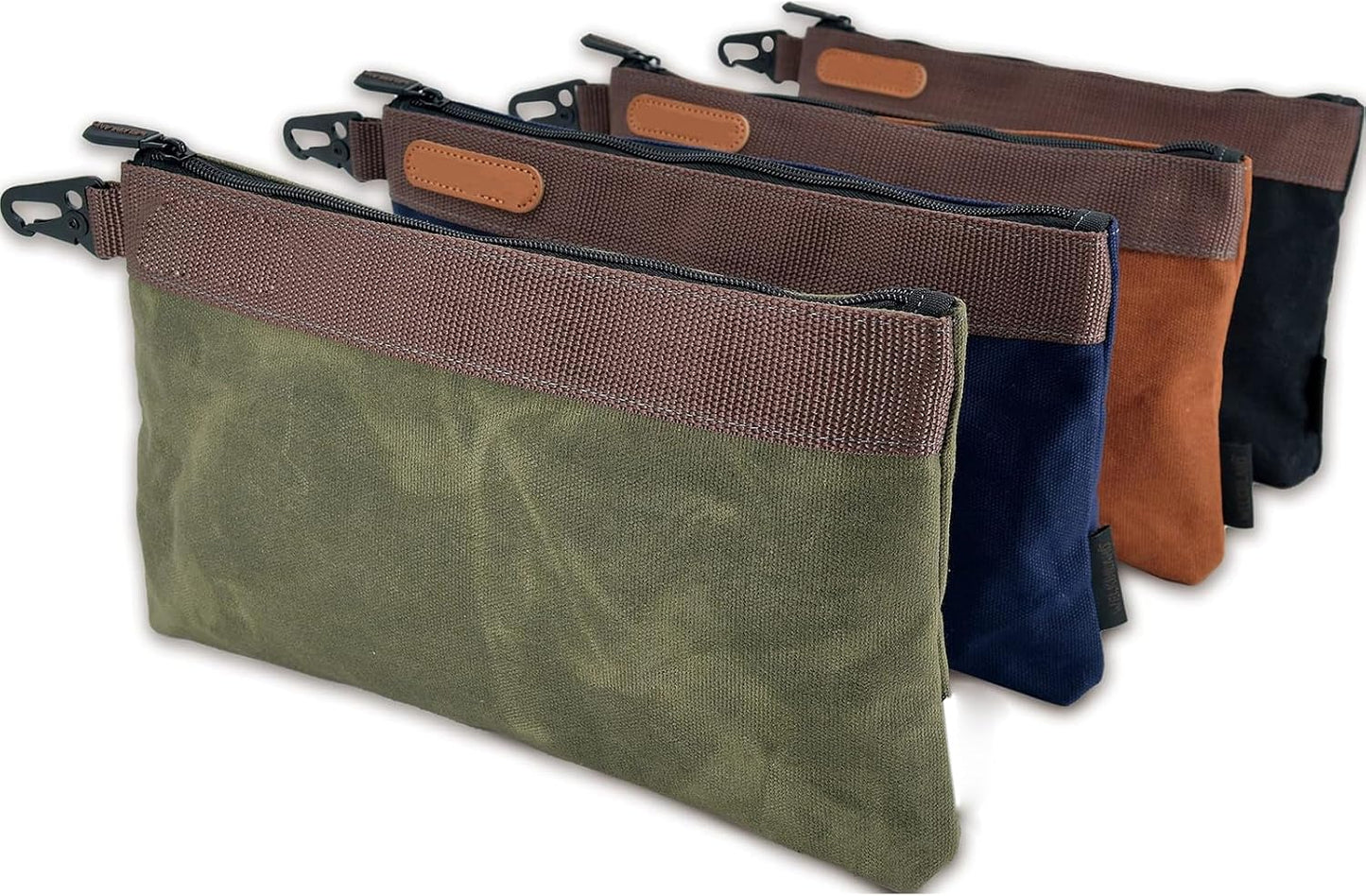  Sac à Outils Professionnel Robuste En Toile Cirée, Grande Capacité, Support Droit, Large Fond Plat, Sac à Outils Robuste