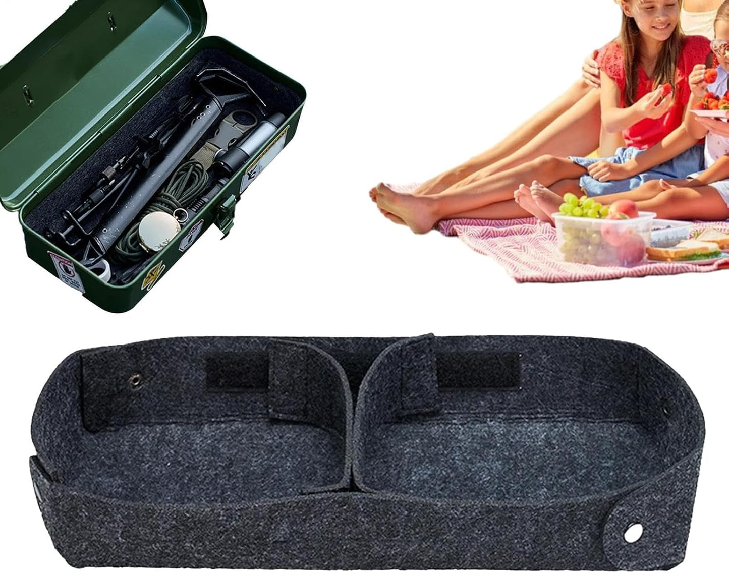  Organisateur De Tiroir De Bureau, Séparateur De Compartiments, Tapis De Chute, Tapis De Tiroir à Outils, Antidérapant, Insert De Protection Organisé Pour Réduire Le Bruit, Pour Boîte à Outils