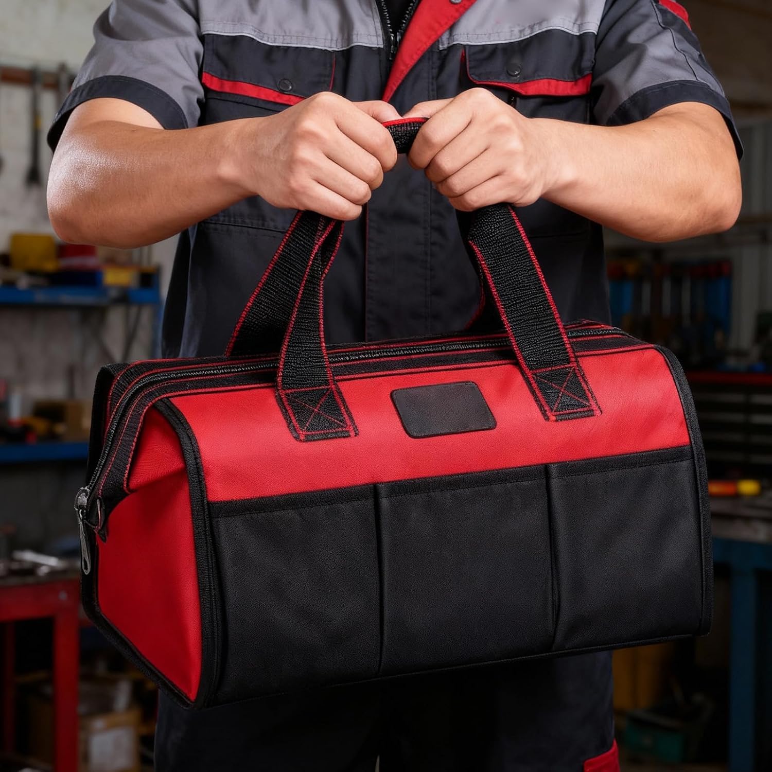  à Outils Professionnel Robuste De 13/14 Pouces, Capacité Pour Les Entrepreneurs, Organisateurs D ' Outils Et Sacs De Rangement Avec Fermeture éclair