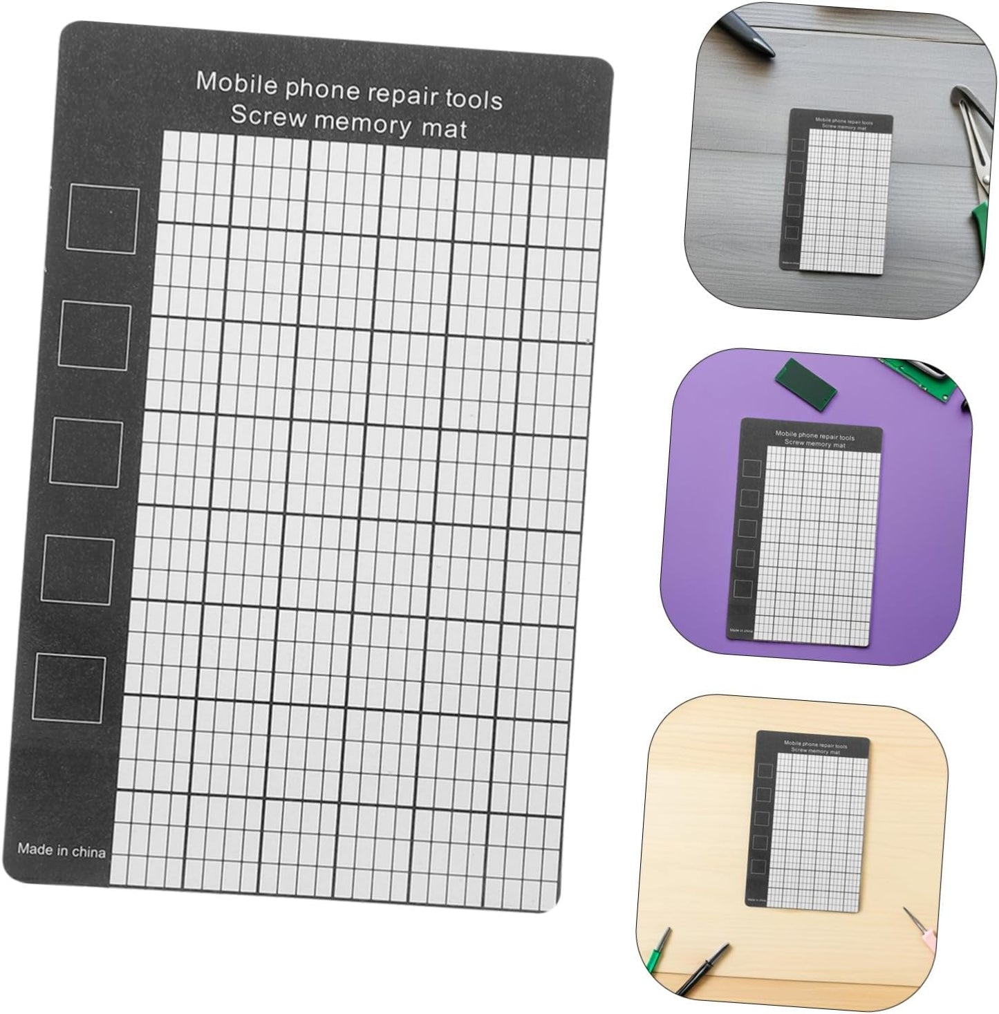  Angoily Tapis Magnétique Pour Vis Et Petites Pièces 2pcs Absorption Magnétique Et Organisation Facile Pour Réparation Électronique Et Voyage