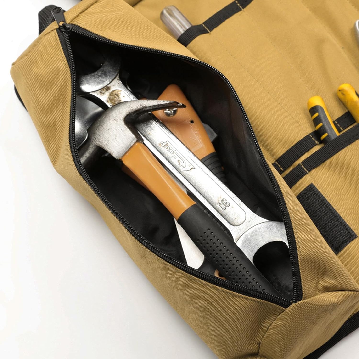  Sac à Outils Enroulable, Sac De Rangement Pliable Imperméable, Sac De Transport épais Et Résistant à L'usure, 72 X 36 Cm Pour Pochette à Outils Multi-poches, Matériel Et Mécanique