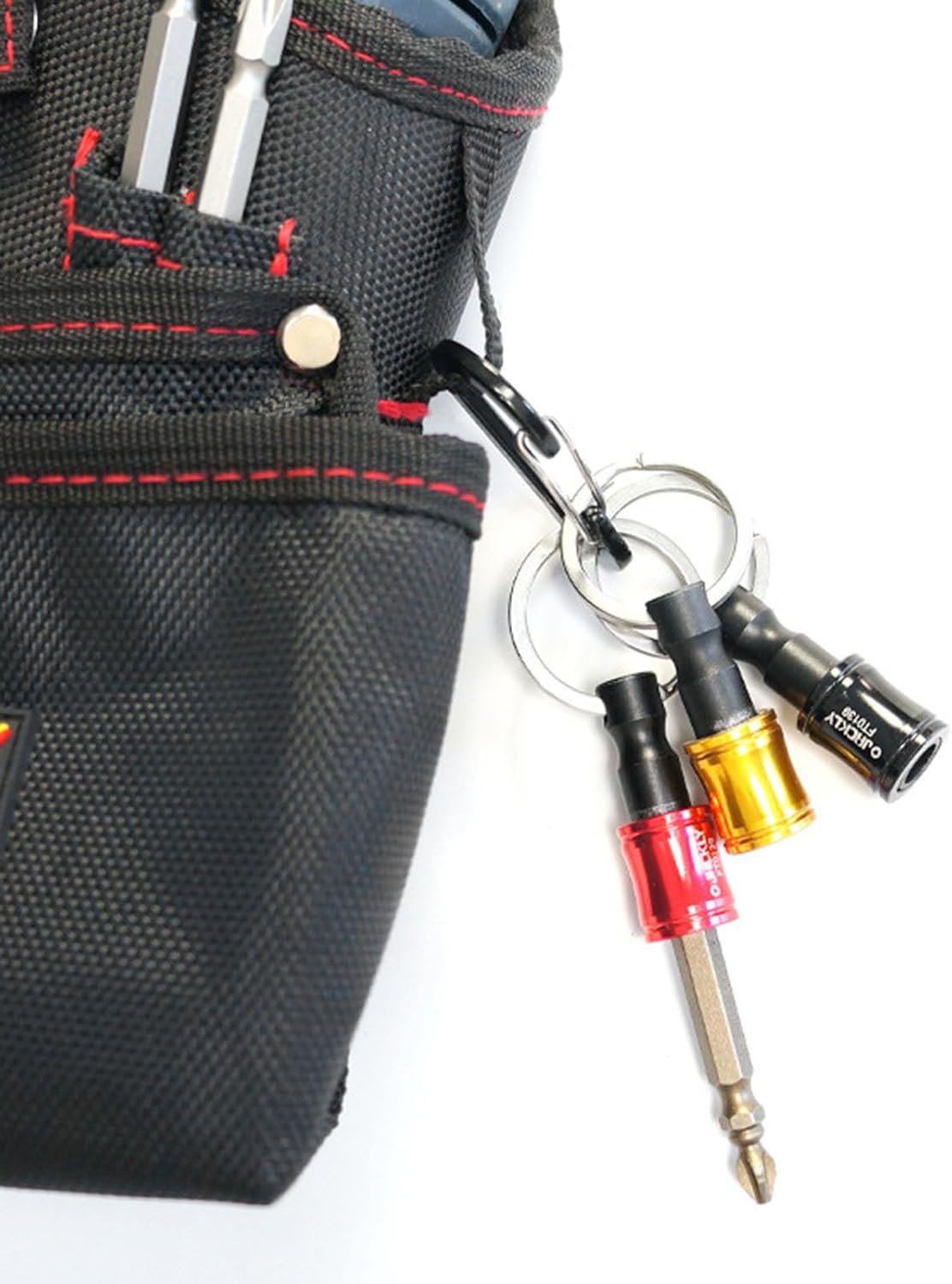  Pochette Outils Avec Clip Ceinture | Sac Organisateur De Travail Utilitaire Magnétique | Étanche Et Résistante Porte Perceuse Et Vis Outdoor Chantier