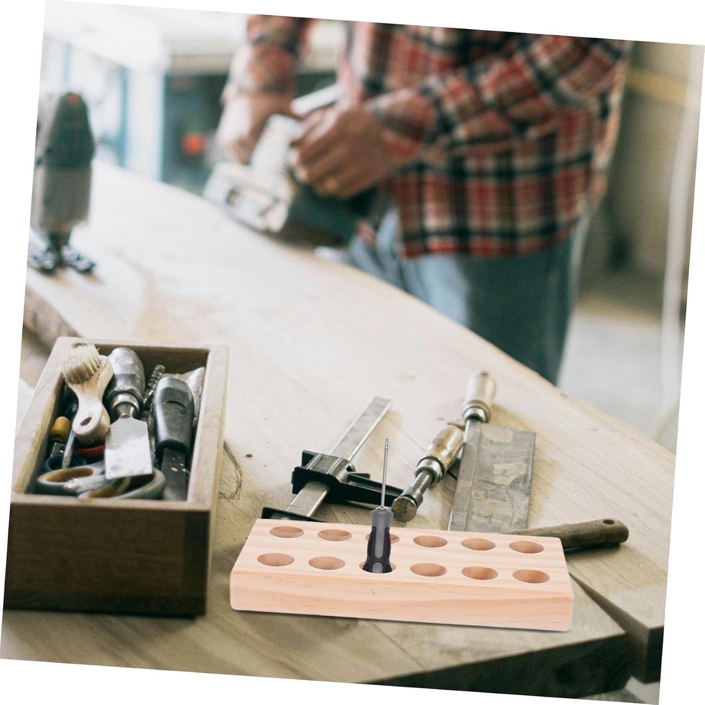  Angoily Organisateur Polyvalent En Bois Pour Pinces Design Élégant Et Gain De Place, Porte-Outils Pratique Pour Atelier Ou Espace De Bricolage
