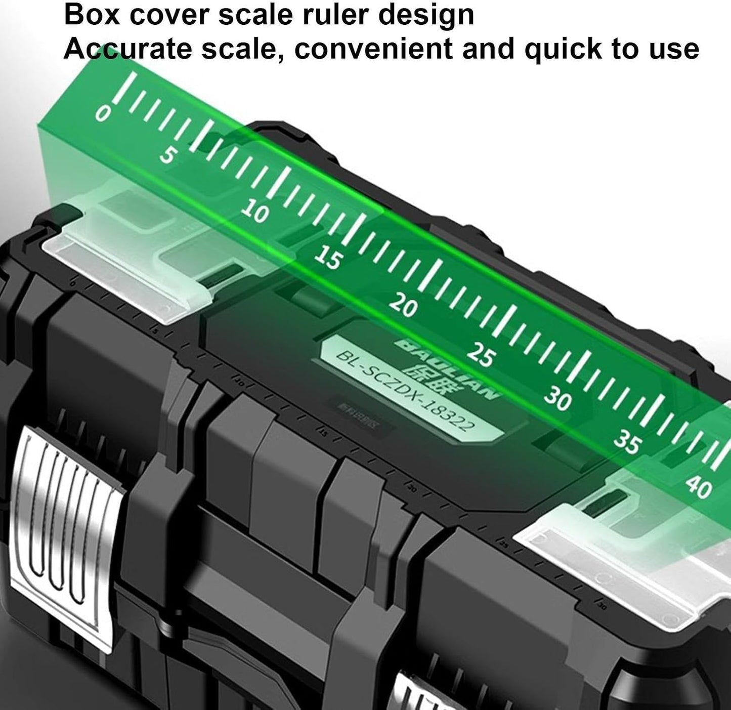 GENERIC Boîte à Outils De Quincaillerie, Organiseur De Matériel étanche à 3 Couches | Boîte à Outils Robuste Multifonctionnelle De Grande Capacité Avec Boucle En Acier Inoxydable Pour Mécanique, Industriel