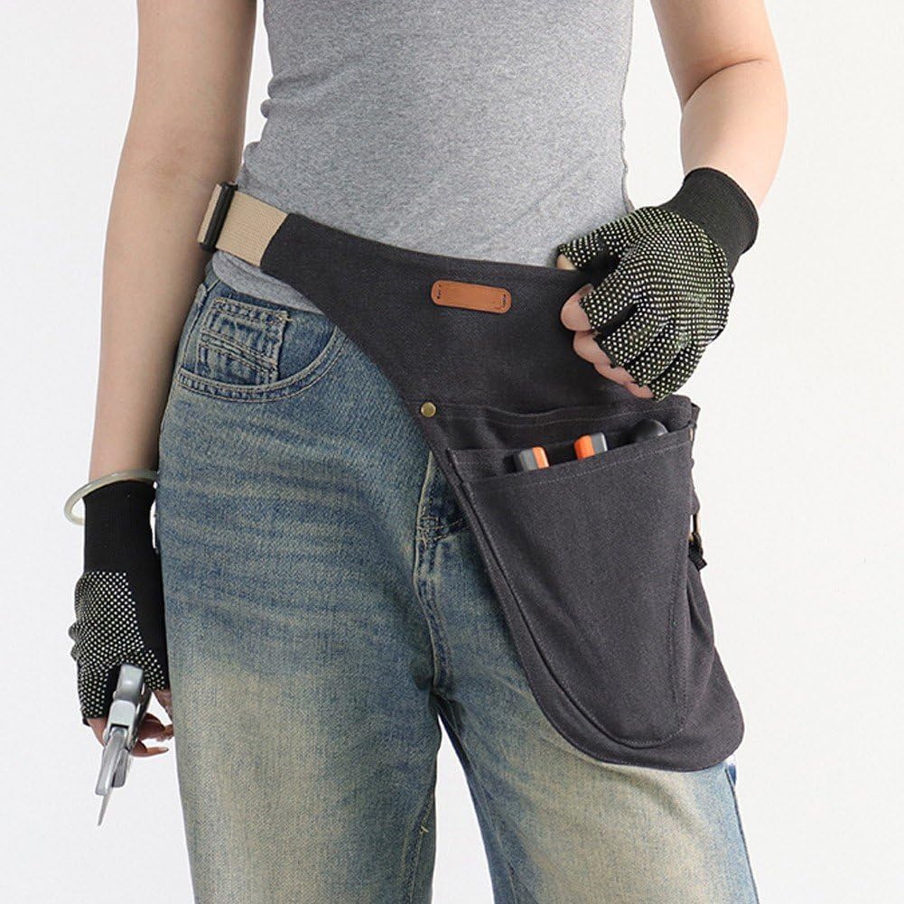  Tablier De Travail Multifonctionnel Ajustable Avec Ceinture Porte-Outils Pochette De Ceinture, Organisateur D'outils Avec Boucle Pour Bricoleur, Menuisier À Tout Faire