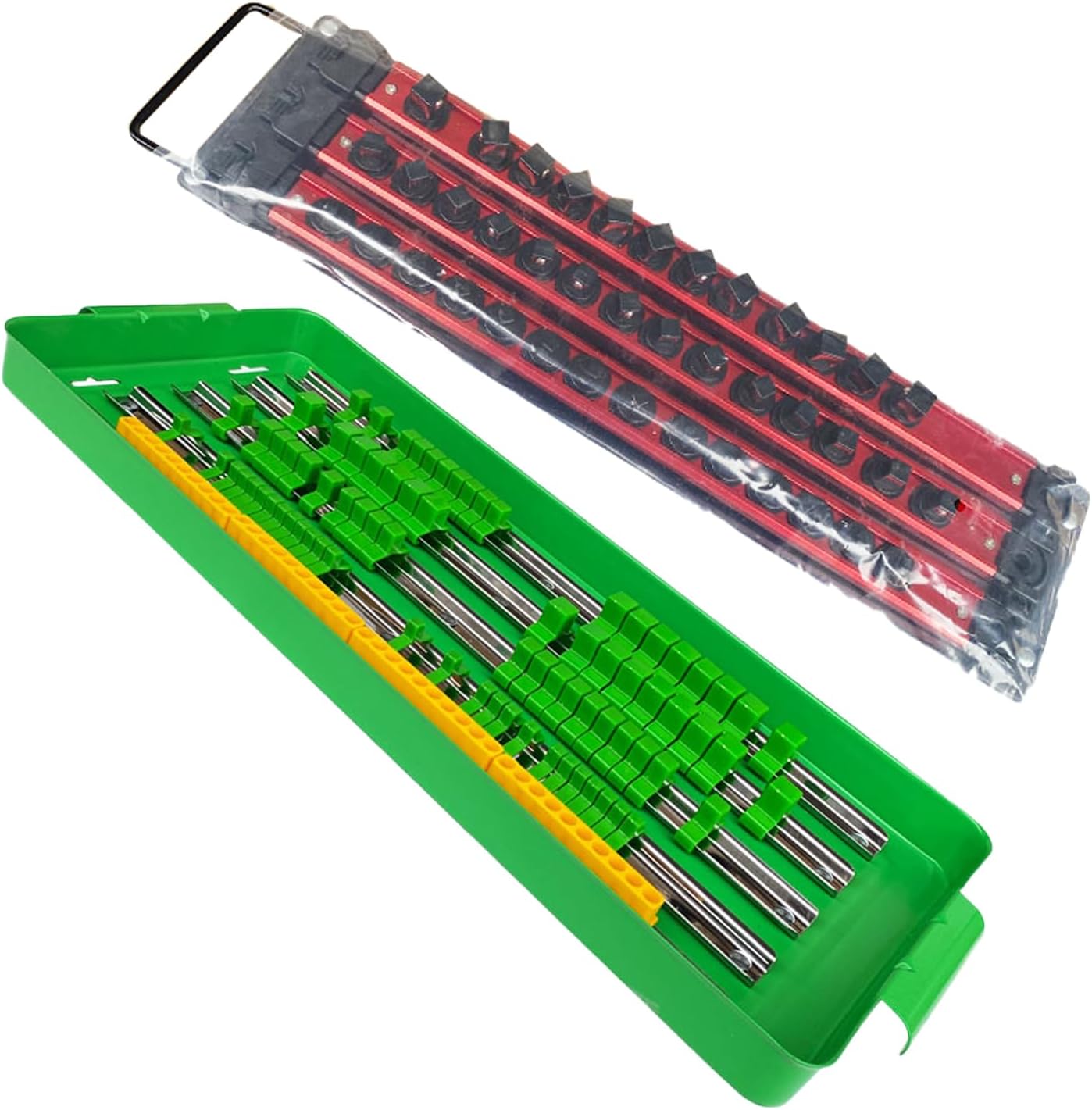  Organisateur De Douilles 1/4", 3/8", 1/2" Douilles Organisateur, Boîte à Outils, Tiroir, Porte-douilles