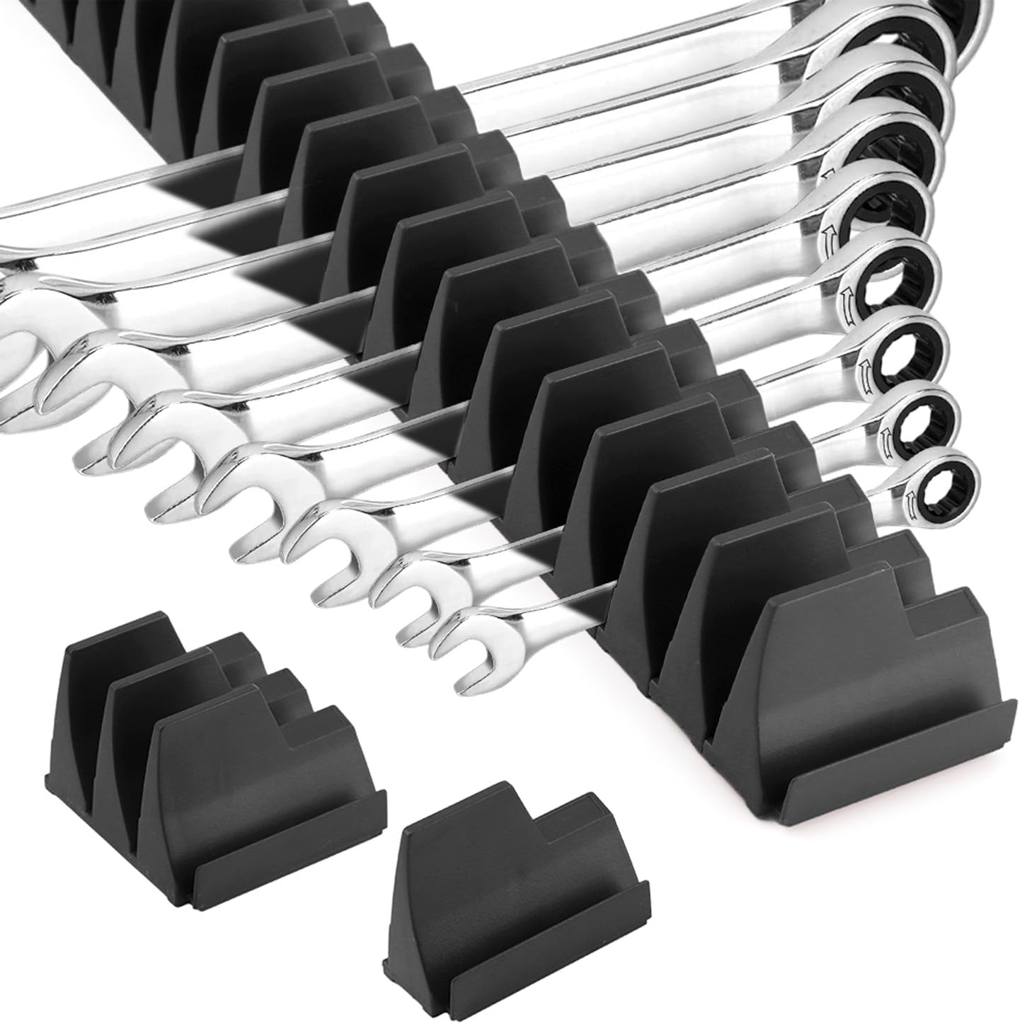  Ragyzity Lot De 40 Organiseurs De Clés, Support De Clés Pour Tiroir à Outils, Organiseur Modulaire Pour Boîte à Outils, Support De Clé Magnétique Pour Rangement De Clés, Noir