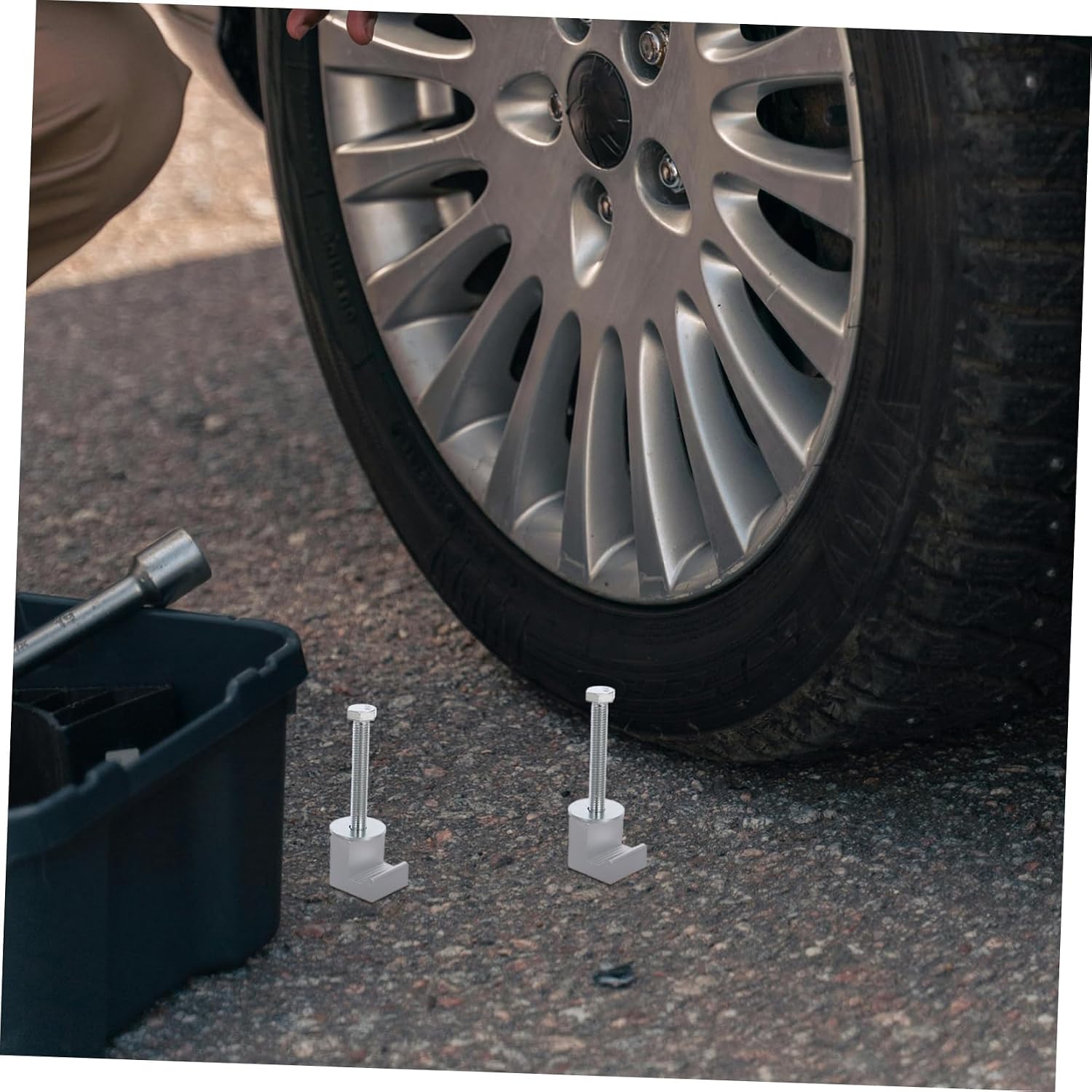  VALICLUD Kit De Fixation Boîte à Outils Pour Camionnette 10 Pièces Crochets En J Aluminium Argenté Maintien Sécurisé Accessoires Pour Benne Camion Usage Professionnel