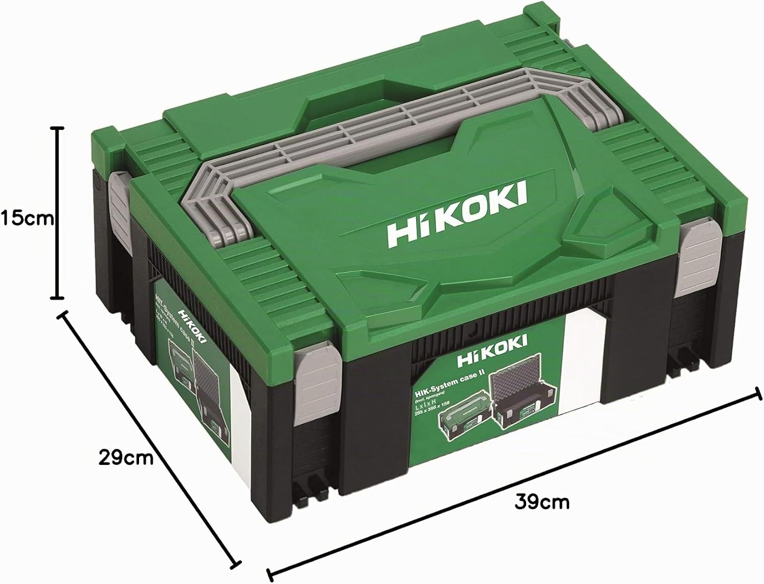 Hikoki Hitachi Boîte à Outils HIT-System Case II, Vert/Noir