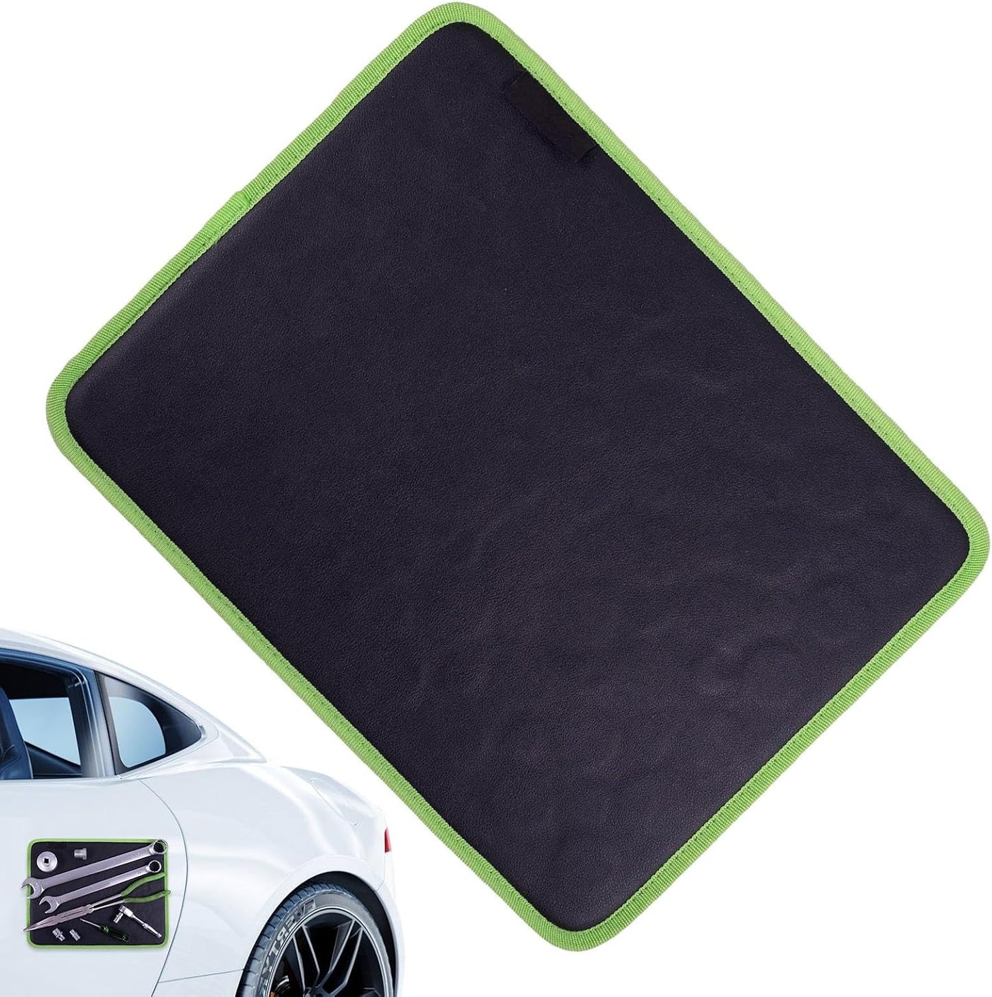  Tapis Magnétique, Tapis De Vis Magnétique, Tapis De Travail Magnétique Flexible, Tapis De Rangement De Boulons En Cuir PVC Pour Réduire La Recherche D'outils, PBV/cuir Noir,