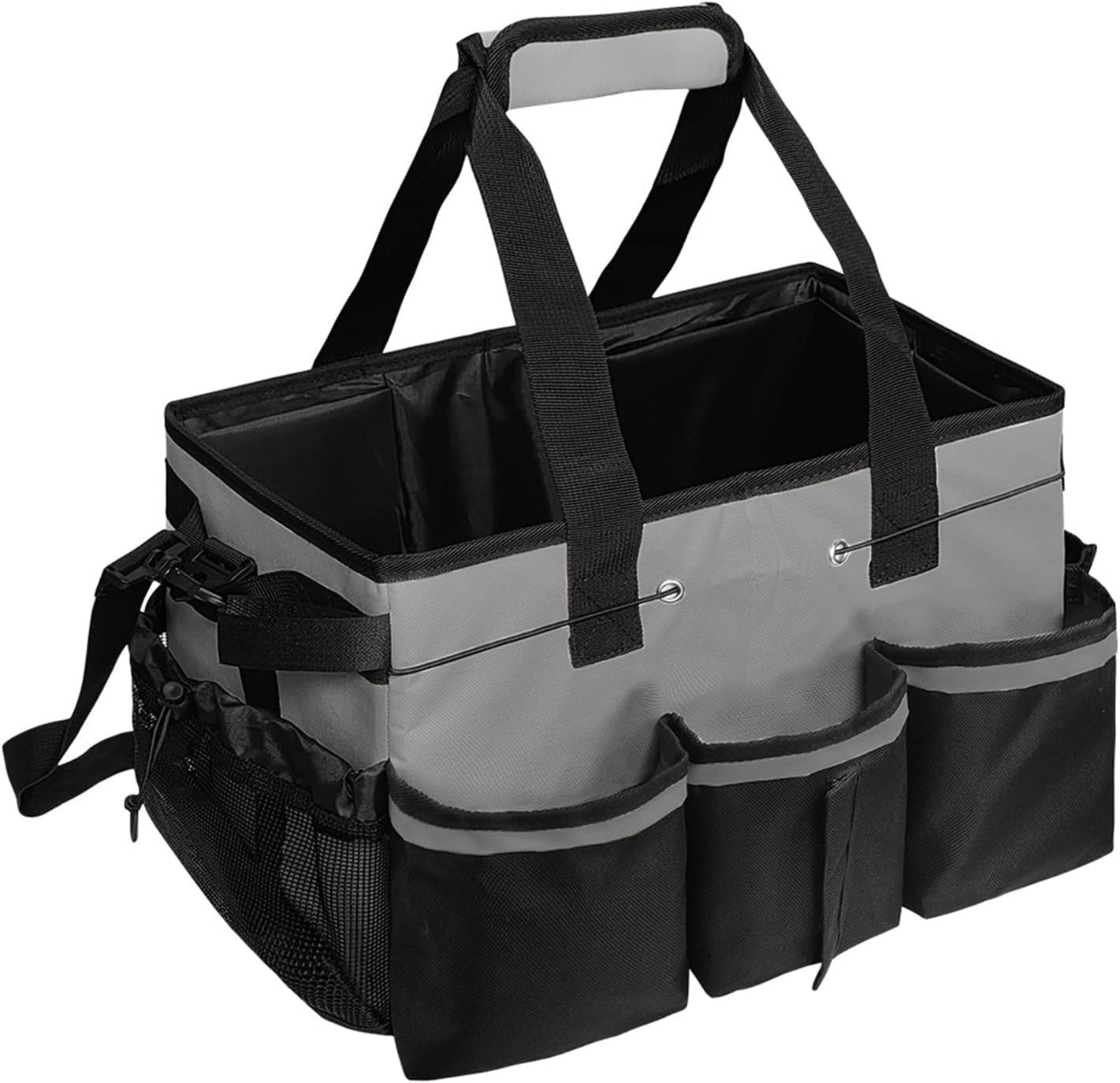  Sac à Outils Multifonction En Tissu Oxford Imperméable Et Résistant à L'usure, Grande Capacité Pour Outils De Nettoyage, Organiseurs En Tissu Oxford