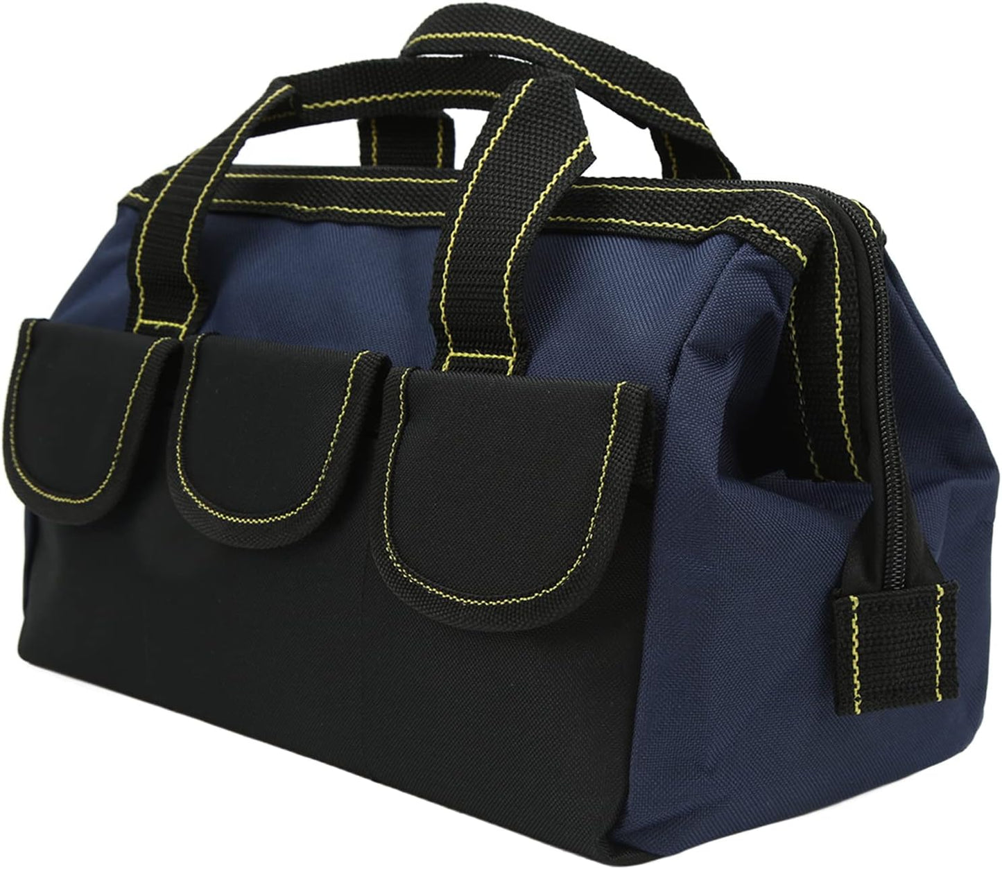 Sac De Rangement D'outils, Tissu Oxford Imperméable Avec Conception à Large Bouche, Organisateur Robuste Pour La Maison Et L'atelier (bleu Noir)