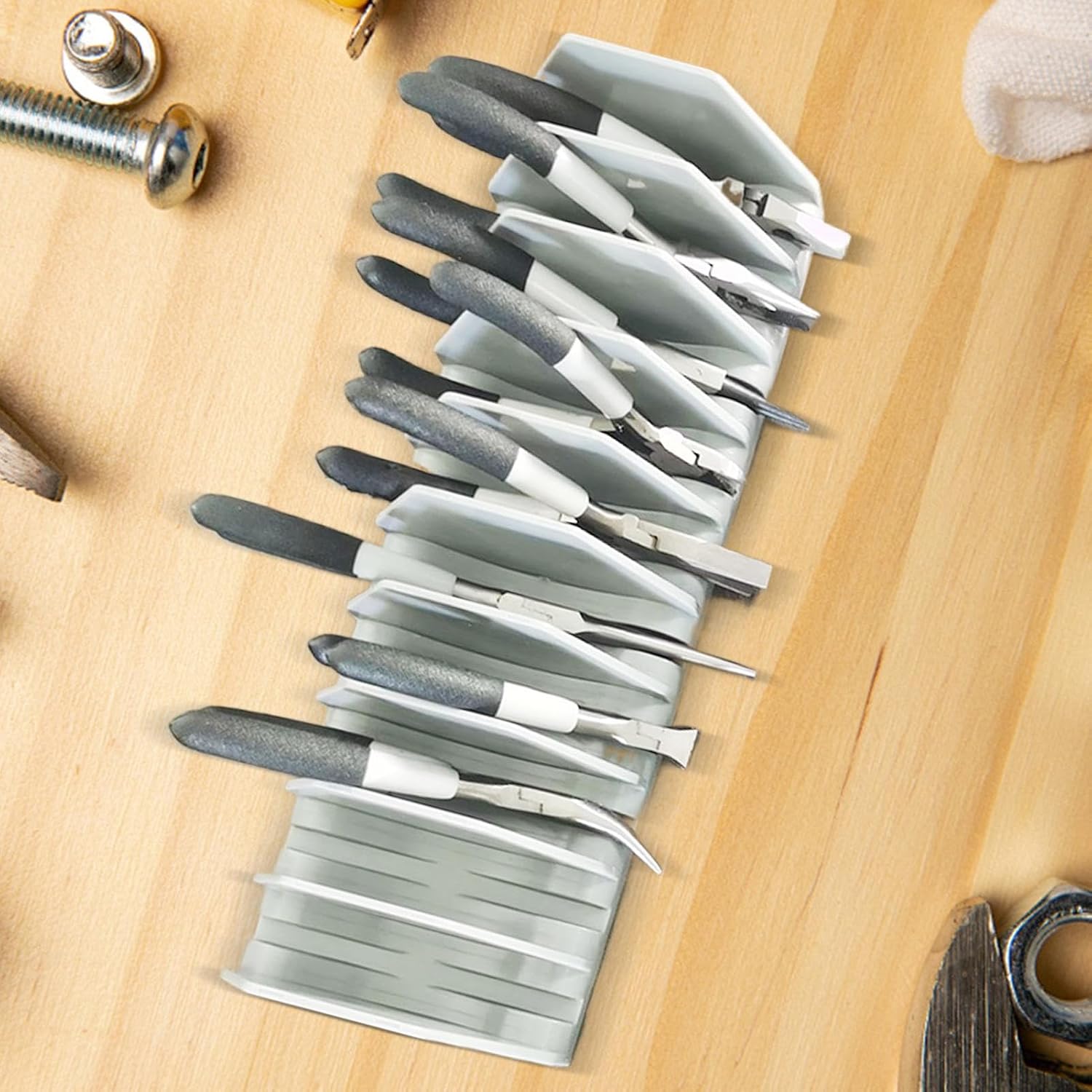  Organisateur De Clés Plates - Porte-Clés Et Organisateurs De Clés - Boîtier À 10 Fentes Avec Tiroir Pour Tournevis Et Étui À Extension Pour Garage Atelier Mécanique