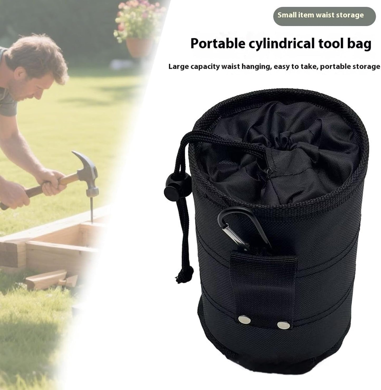  Ceinture à Outils Robuste Avec Tissu En Nylon Renforcé Et Compartiments Pour Un Rangement Sûr Sur Le Lieu De Travail - Sacs De Ceinture à Outils Pour Homme