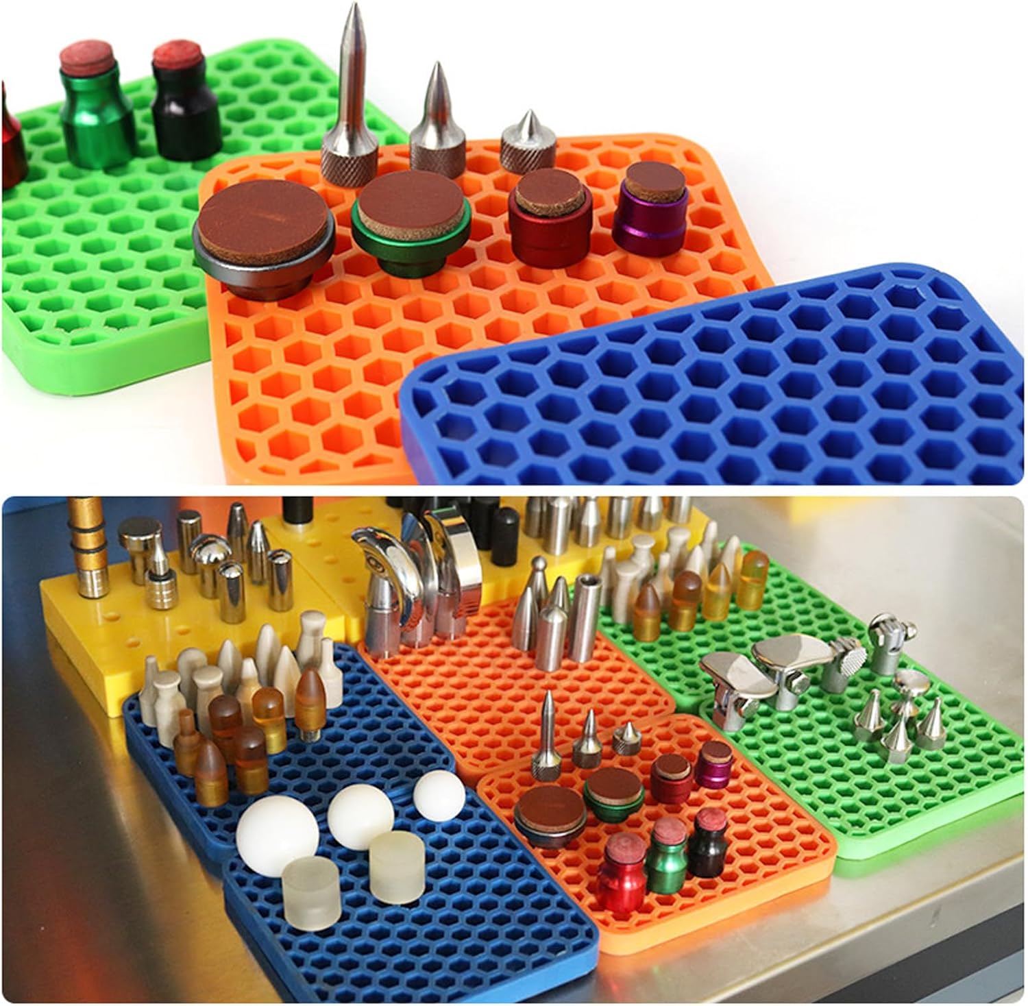 Mises à Niveau - Mandrins De Réparation De Bosses - Organiseur De Rechange En Silicone - Rangement Pour Têtes D'outils - Accessoires - Organisateurs De Mandrins