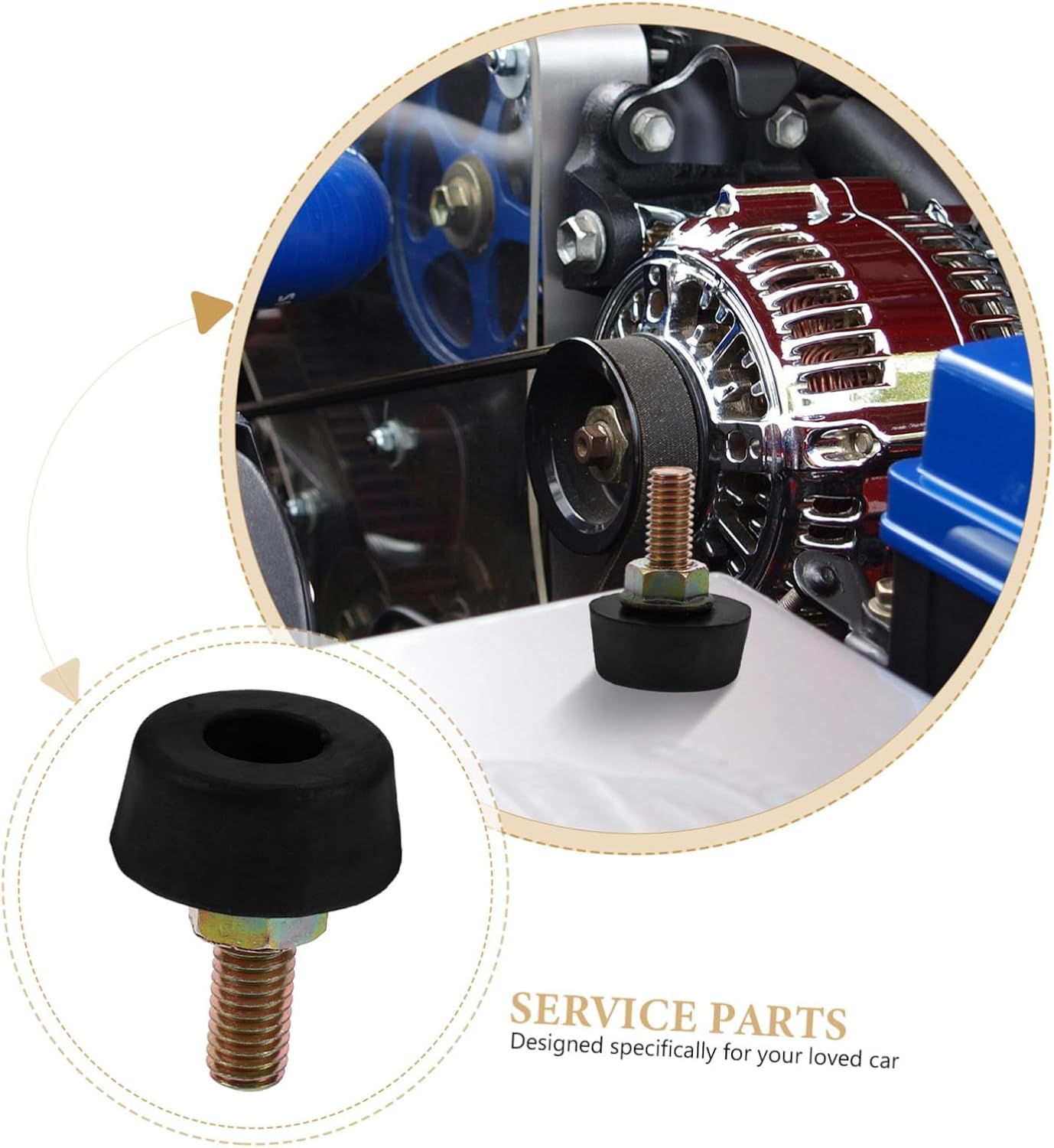  Cabilock Butoir De Capot Moteur Fer Ajusteur De Butée De Pare-chocs Automobile Installation Rapide Pour Sécuriser Le Capot Compatible