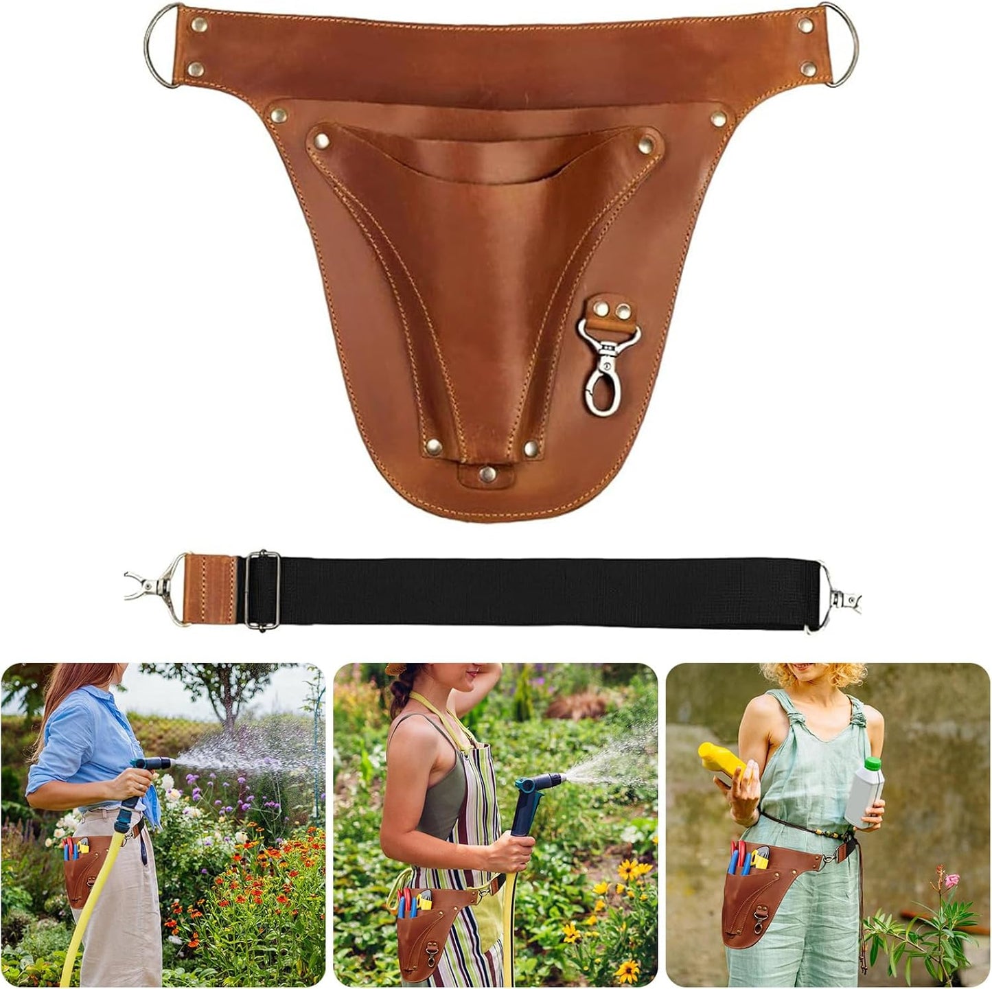  Pochette à Outils En Cuir Pour Réparation De Ceinture - Sac De Rangement Portable Pour Ceinture